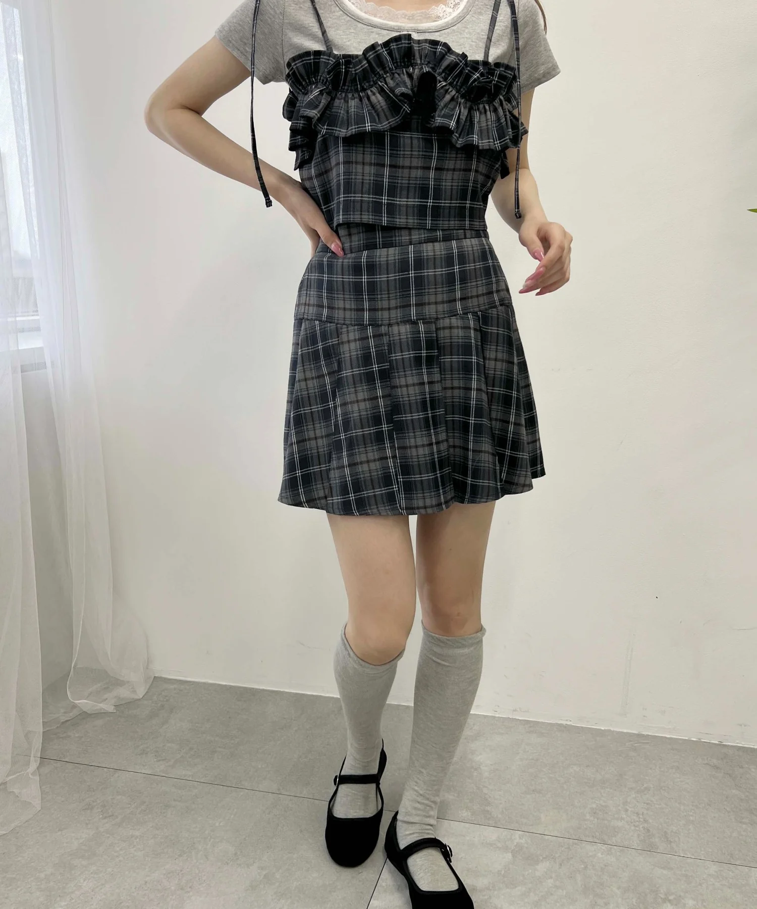 チェックフリルビスチェ - Image 15