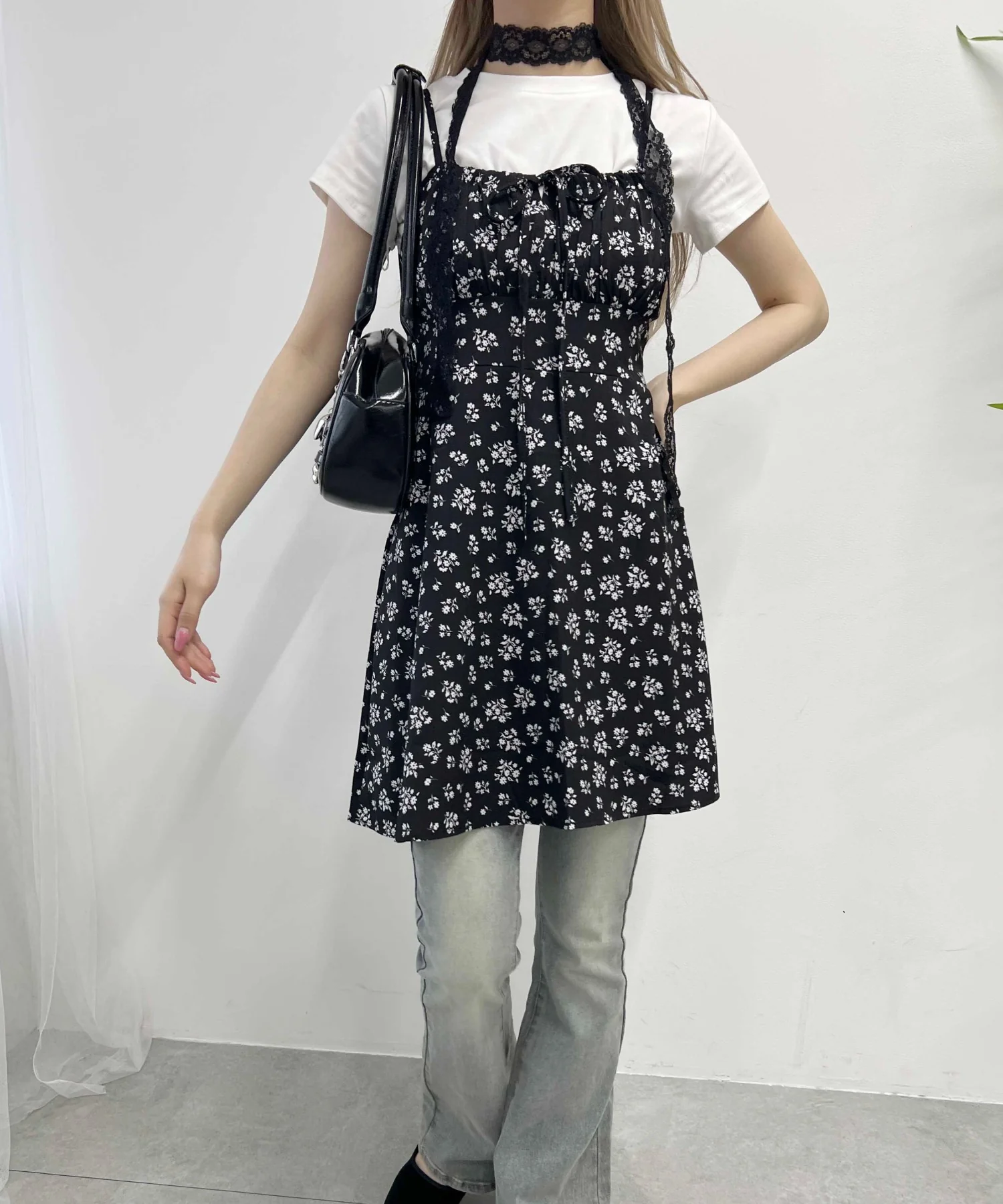 フロントリボンフラワーキャミワンピース - Image 11