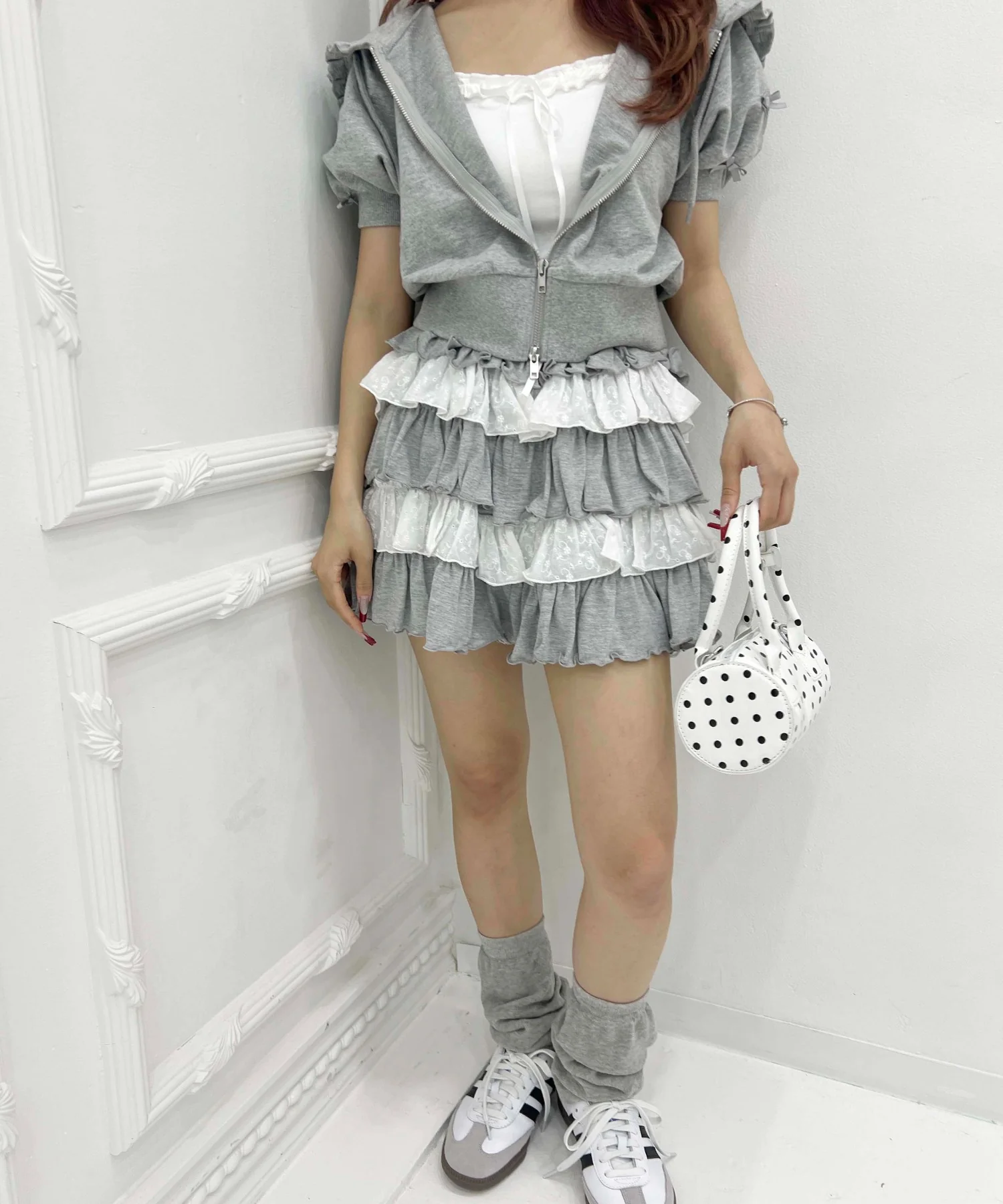 ミニリボン半袖カットパーカー - Image 15