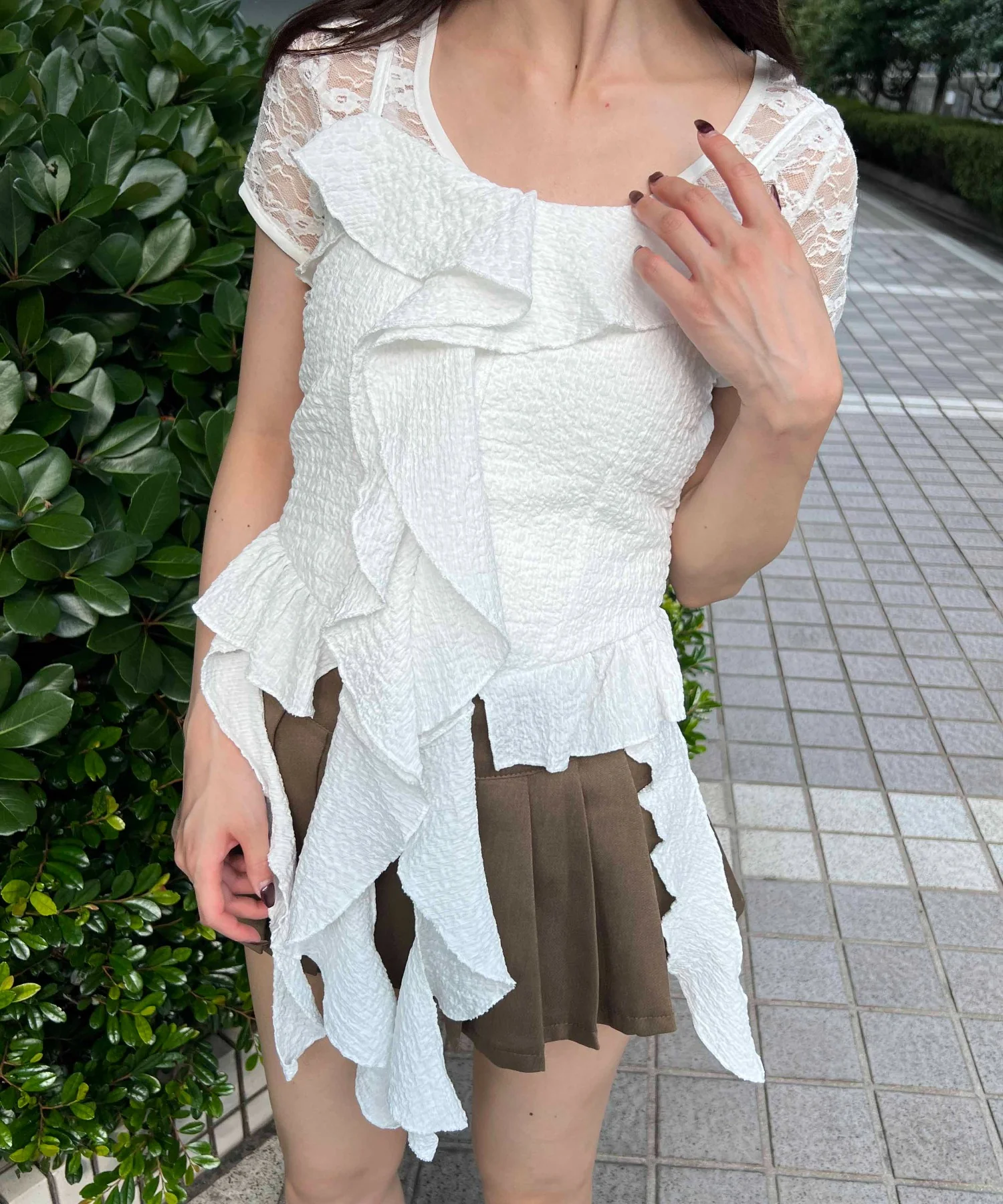 フリルイレヘムキャミソール - Image 11