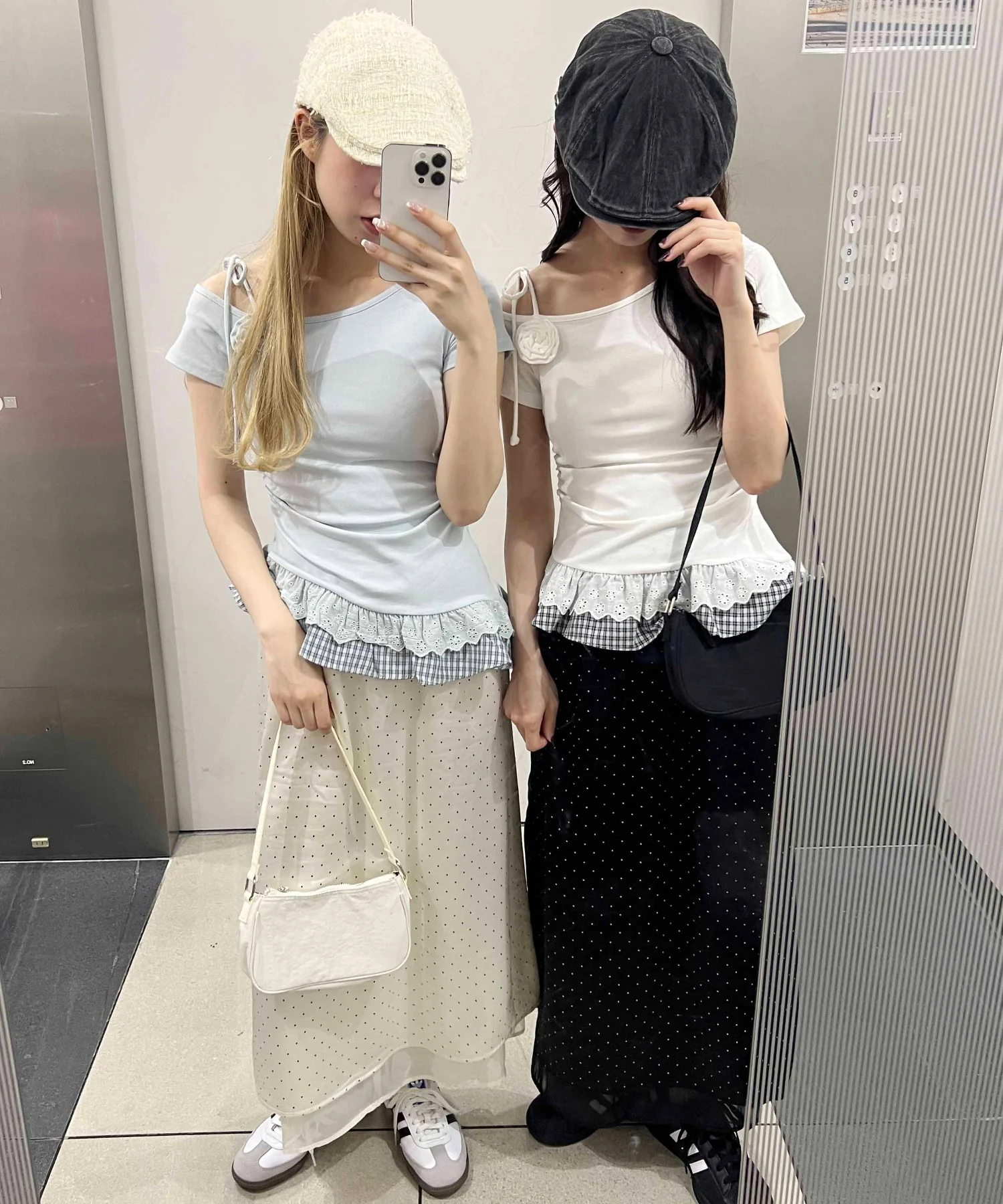 レースヘムショルダーリボントップス - Image 16