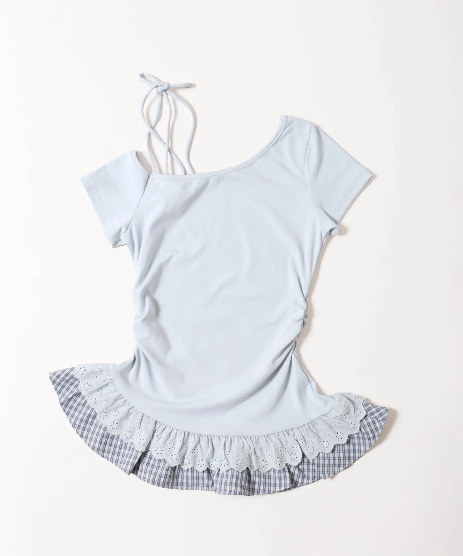 レースヘムショルダーリボントップス - Image 19