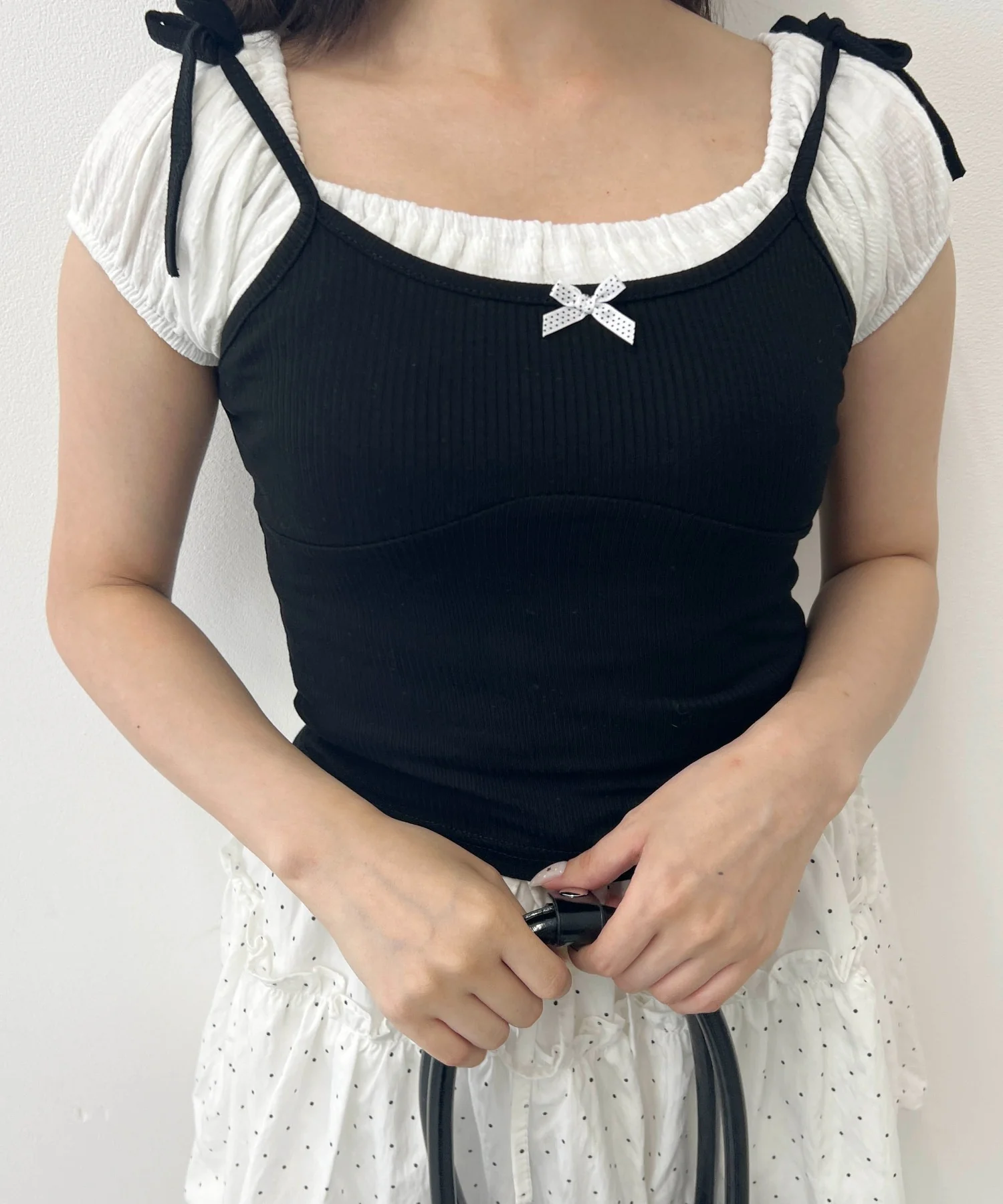 リボンキャミドッキングTシャツ - Image 10