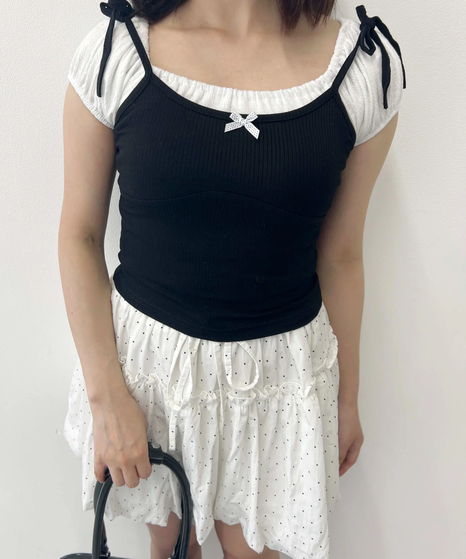 リボンキャミドッキングTシャツ - Image 11