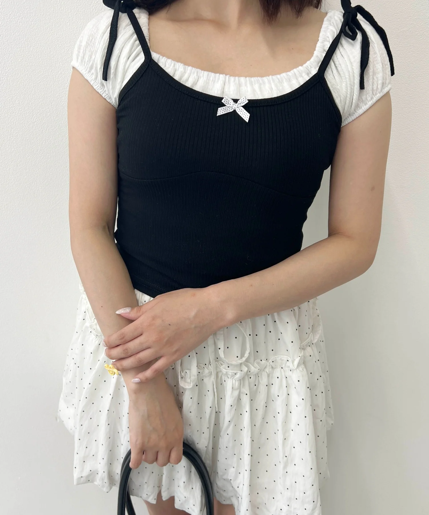 リボンキャミドッキングTシャツ - Image 12