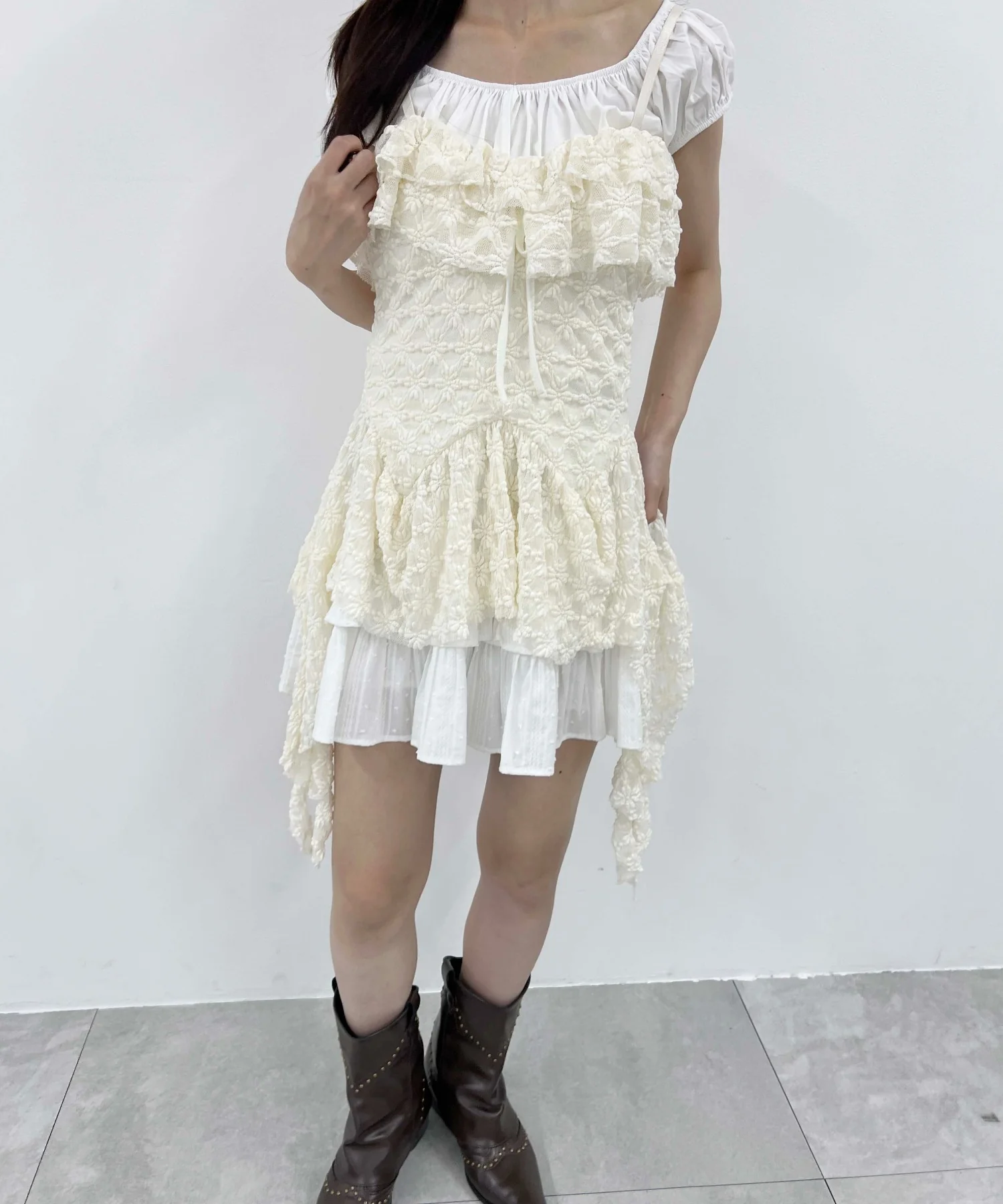 オフショルレースキャミワンピース - Image 13