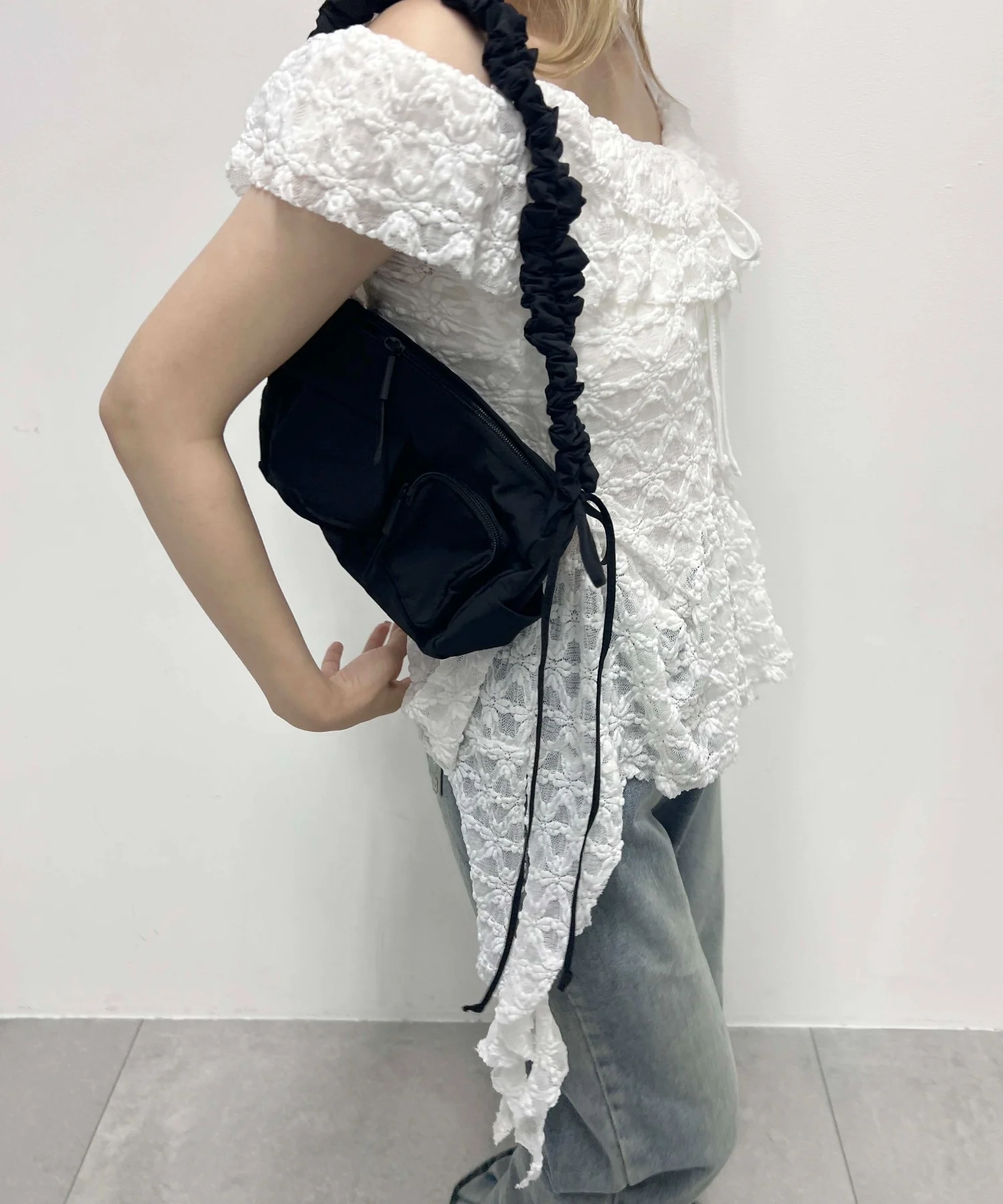 オフショルレースキャミワンピース - Image 3