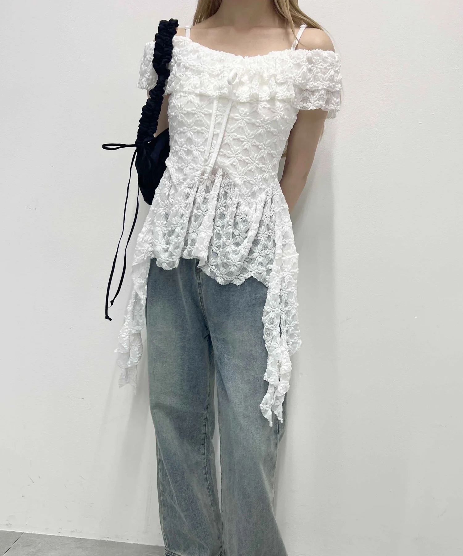 オフショルレースキャミワンピース - Image 6