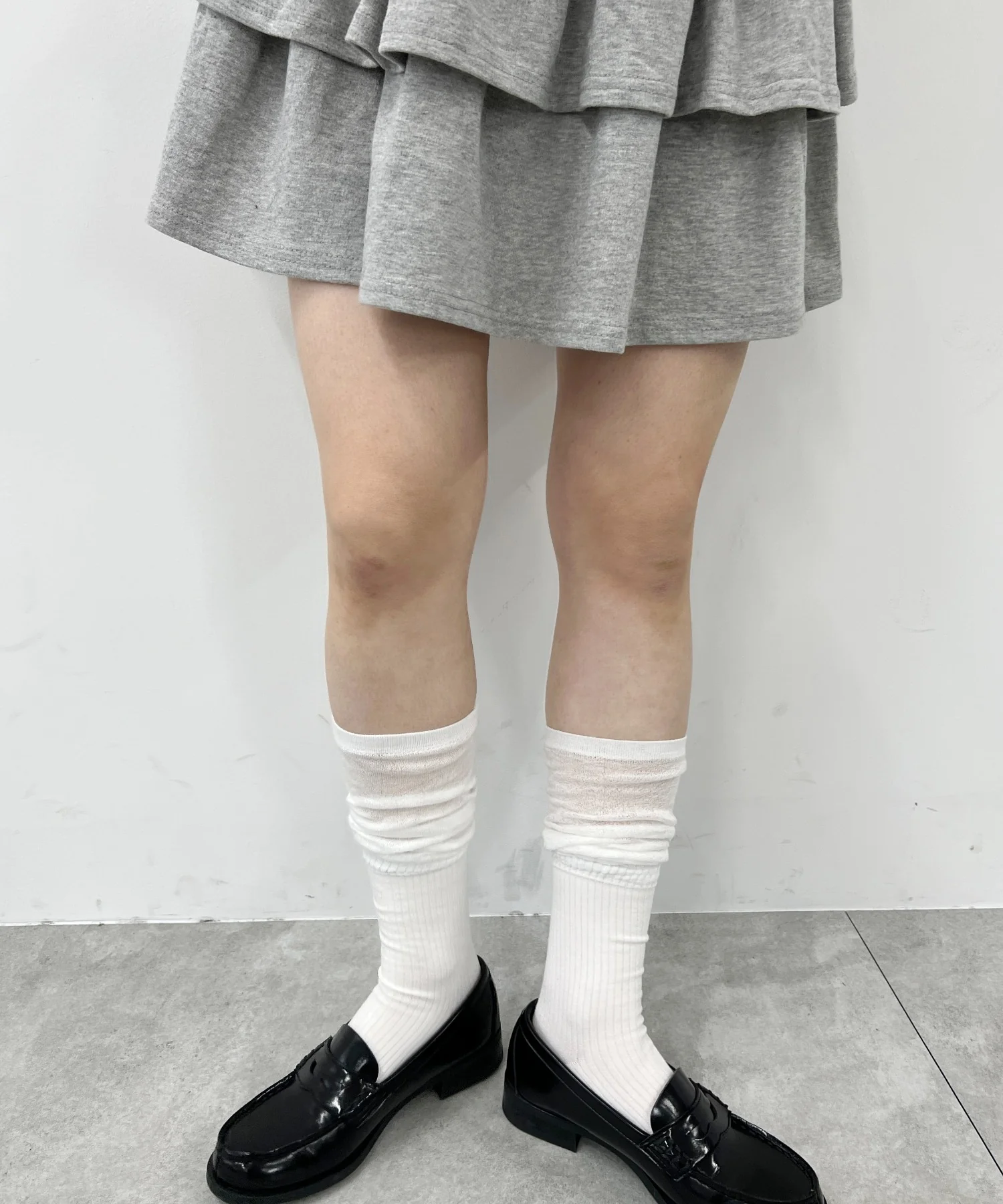 シアー切り替えハイソックス - Image 3
