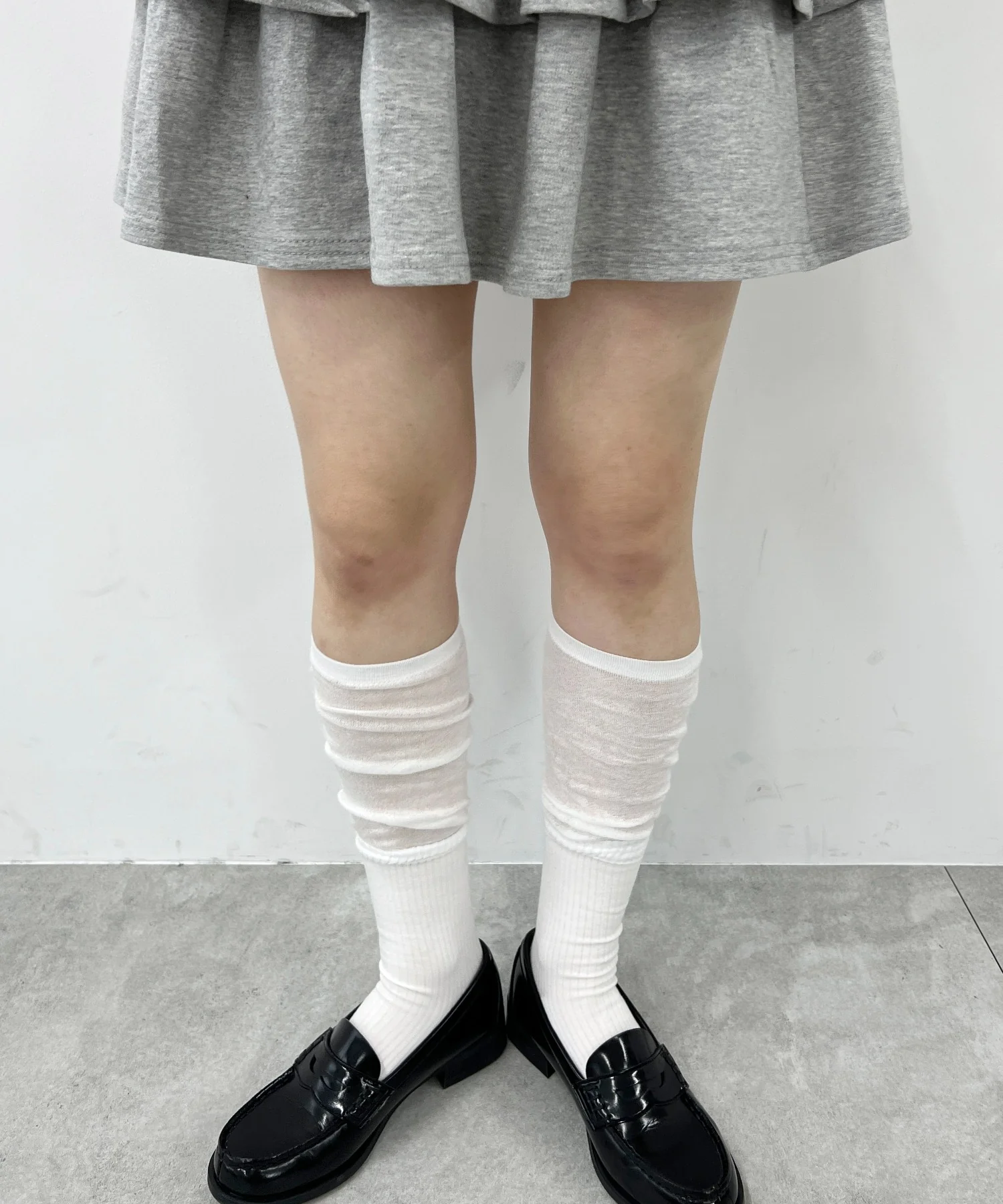 シアー切り替えハイソックス - Image 4