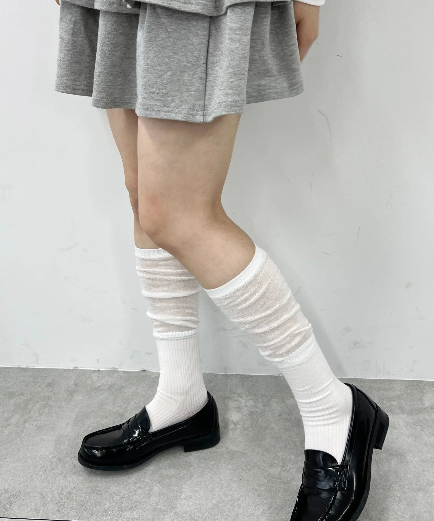 シアー切り替えハイソックス - Image 5