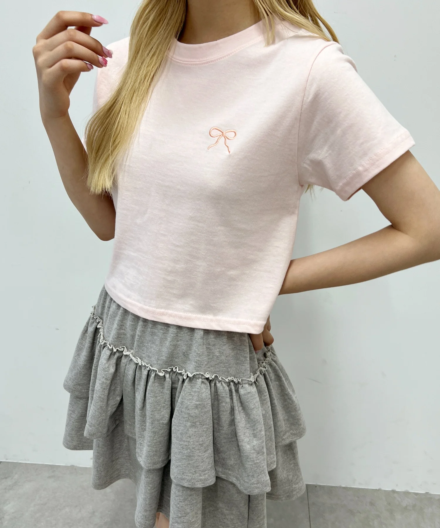 リボンコンパクトTシャツ - Image 8