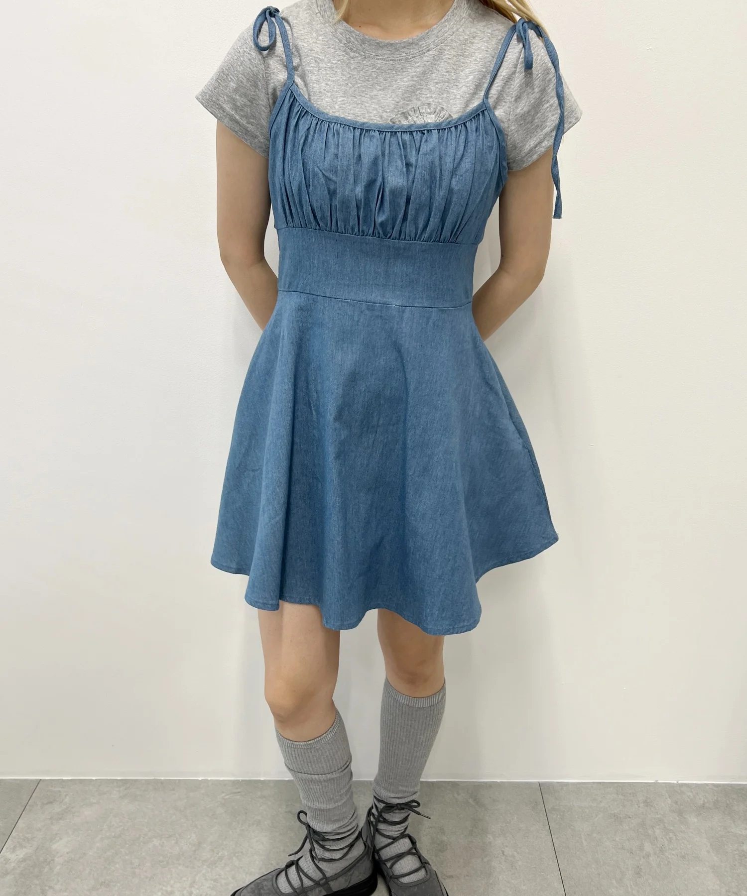 デニムフレアワンピース - Image 18