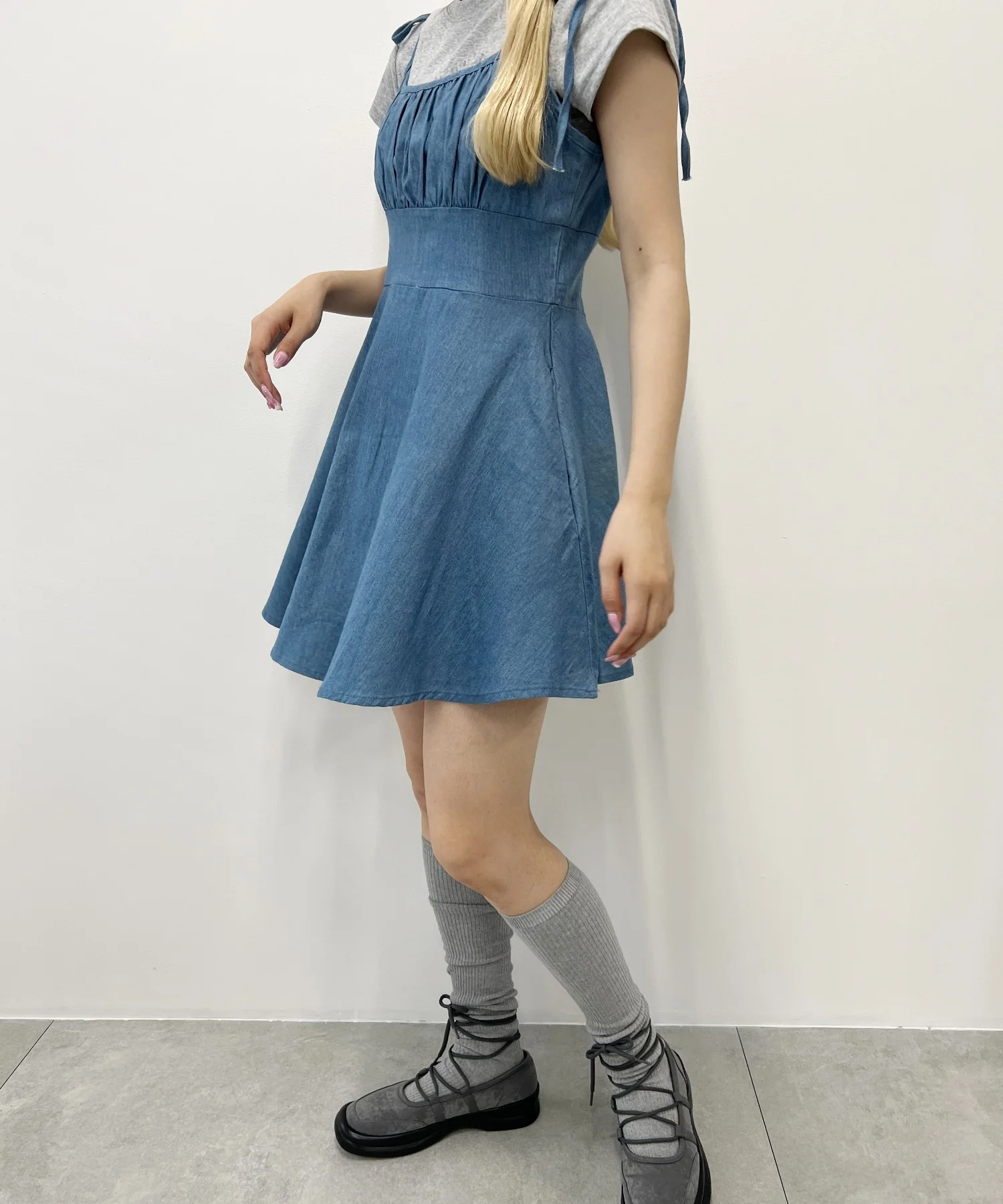デニムフレアワンピース - Image 19
