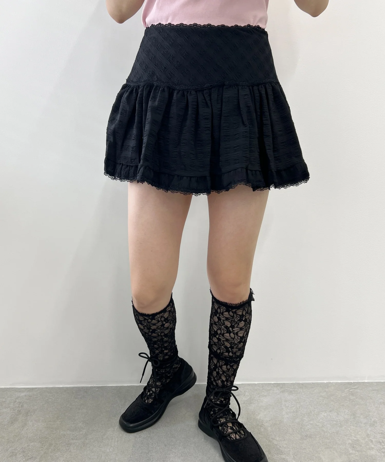 レースパイピングミニスカート - Image 11