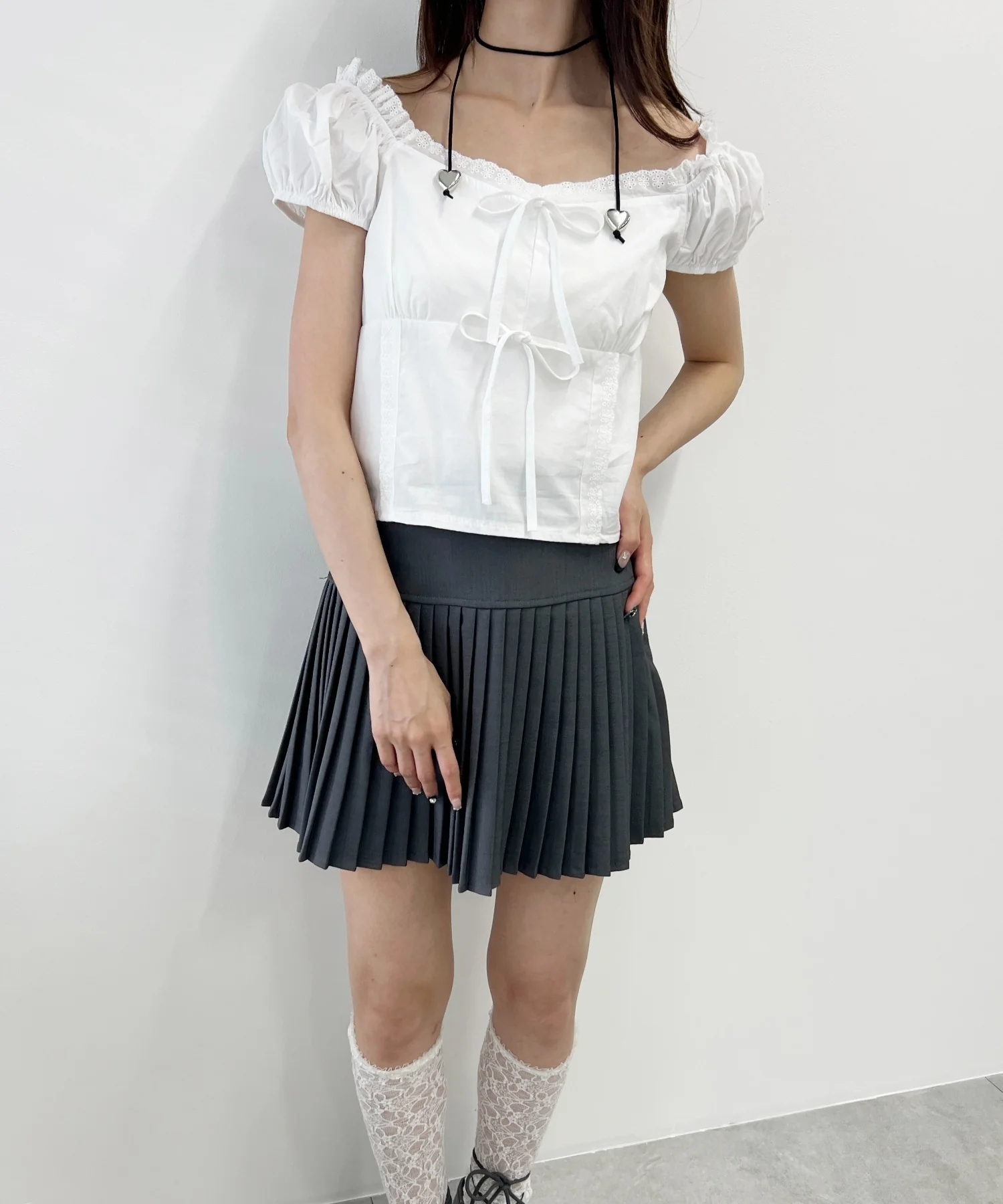 フロントリボンブラウス - Image 15