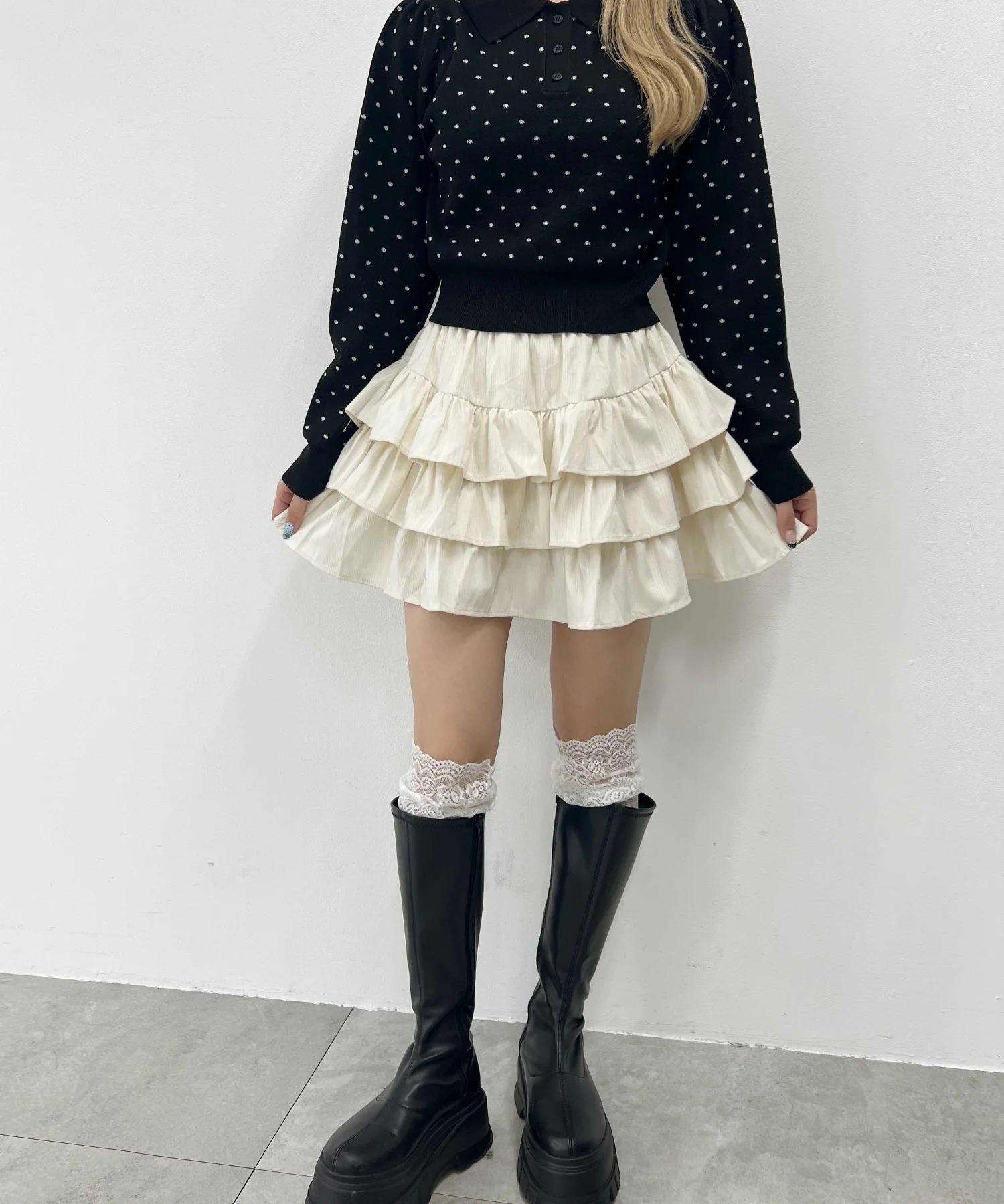 コーデュロイ3段ティアードスカート - Image 23