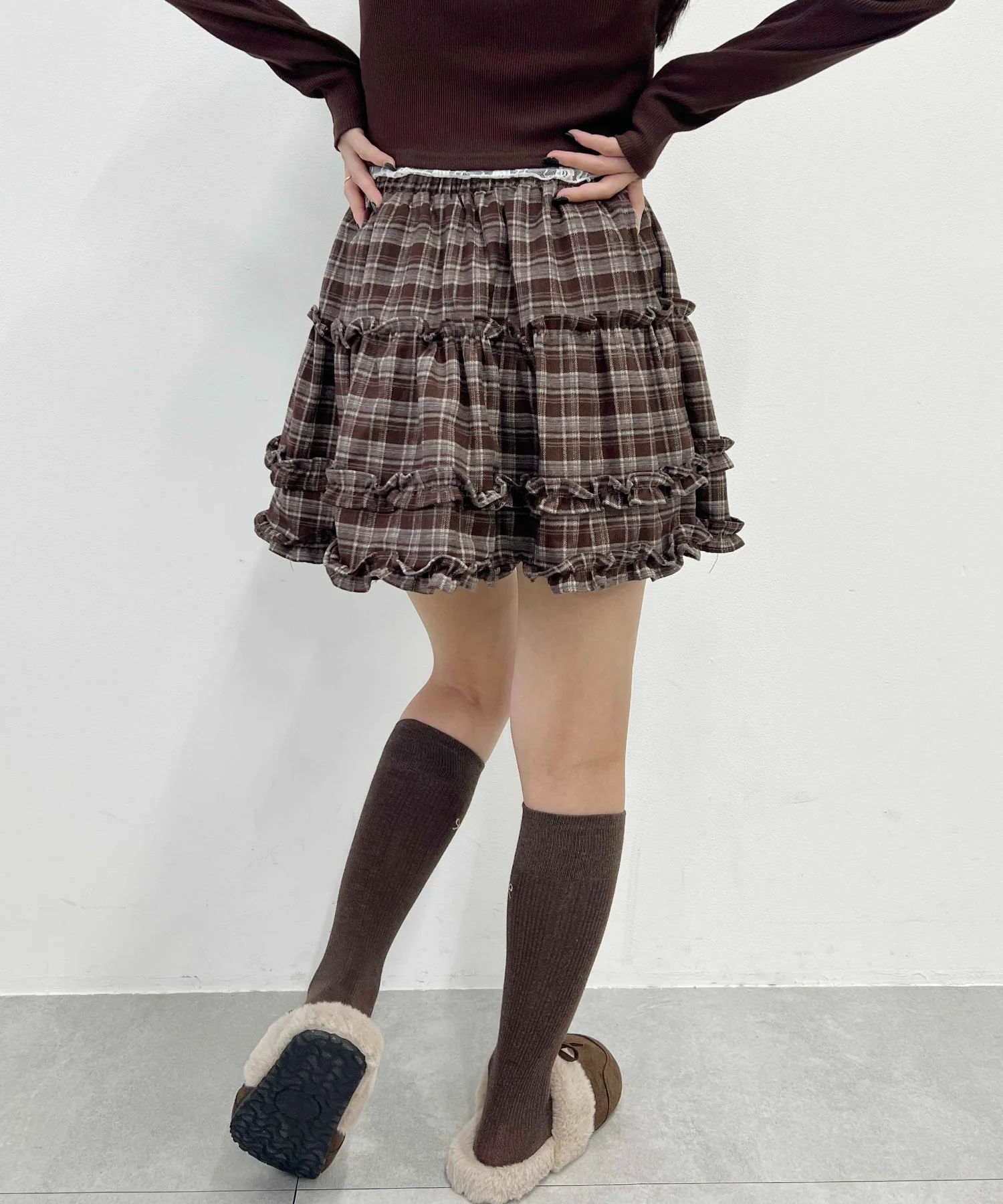 チェックフリルミニスカート - Image 6