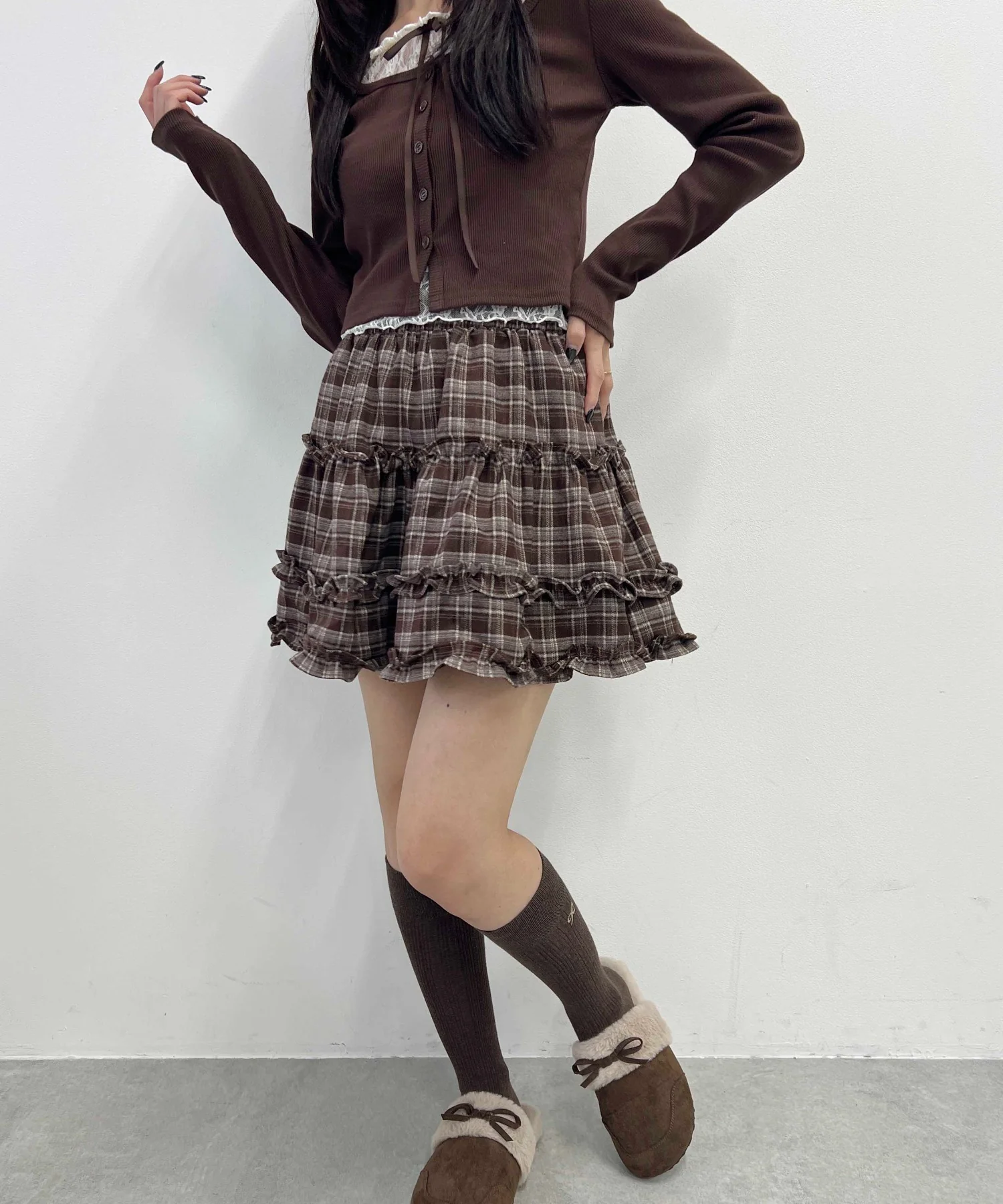 チェックフリルミニスカート - Image 8