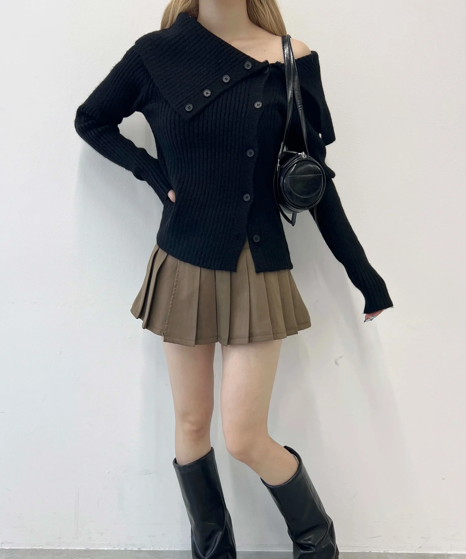 ビッグカラーオフショルニット - Image 10