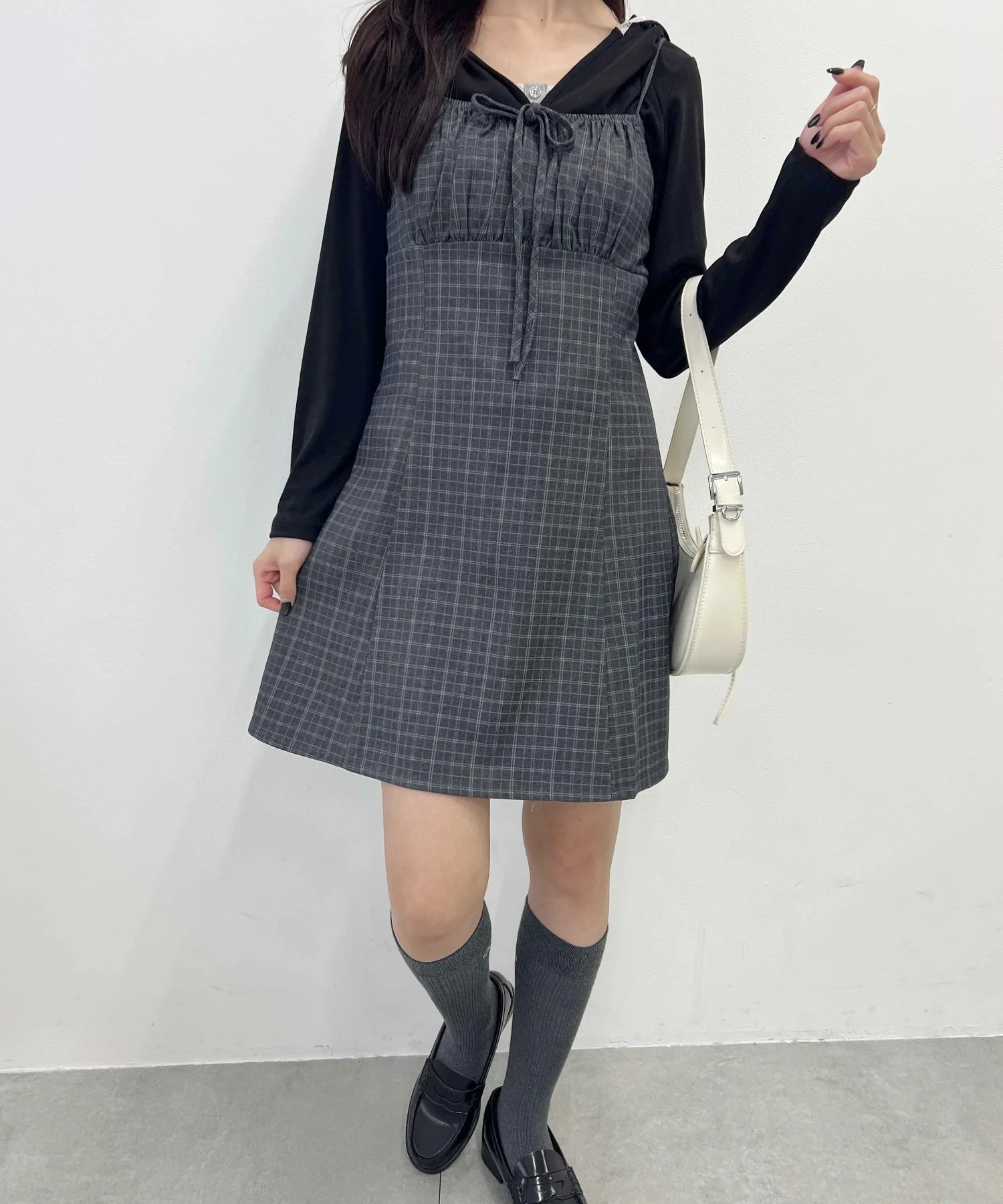 切り替えチェックキャミワンピース - Image 11