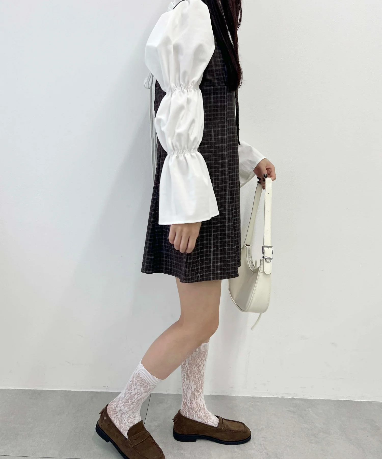 切り替えチェックキャミワンピース - Image 9