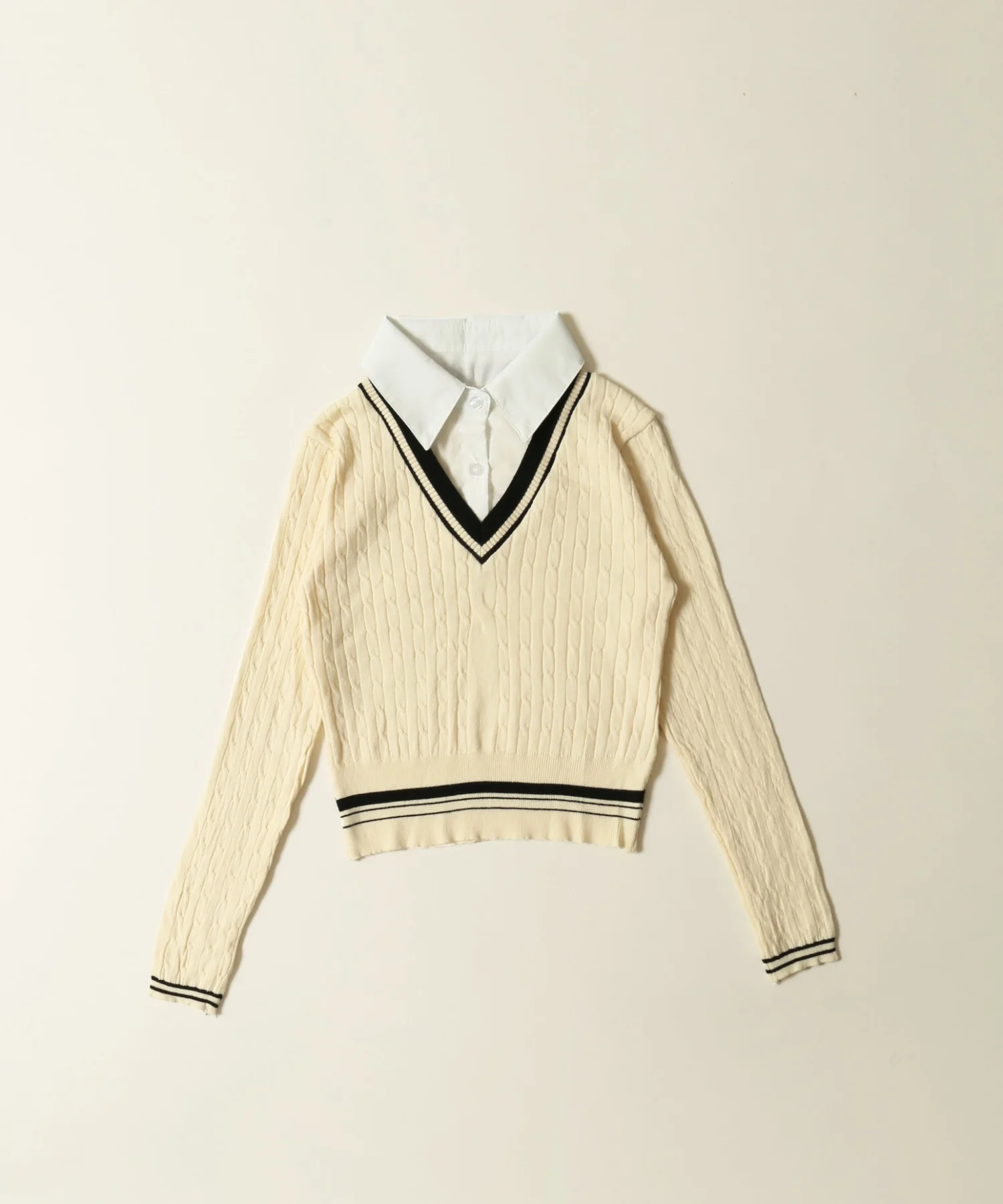 シャツドッキングラインニット - Image 10