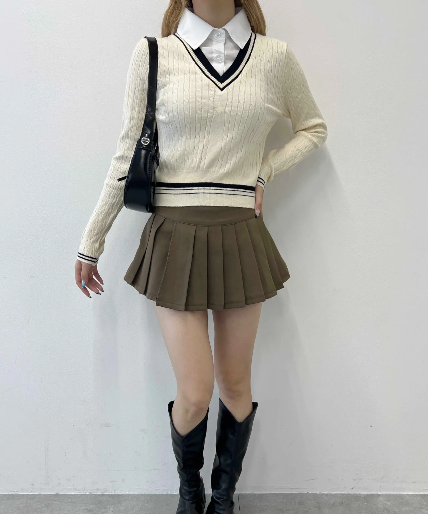 シャツドッキングラインニット - Image 5