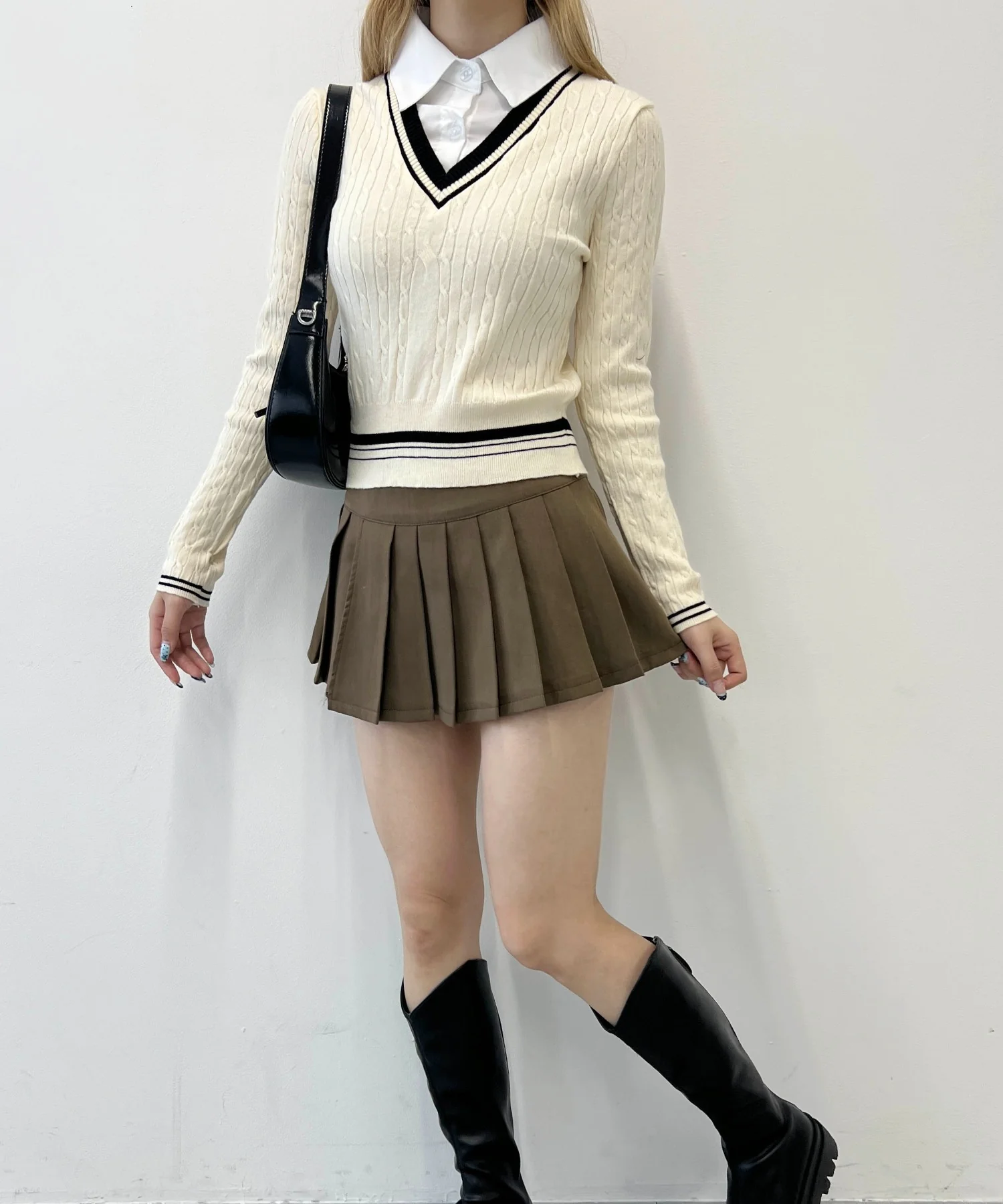シャツドッキングラインニット - Image 6
