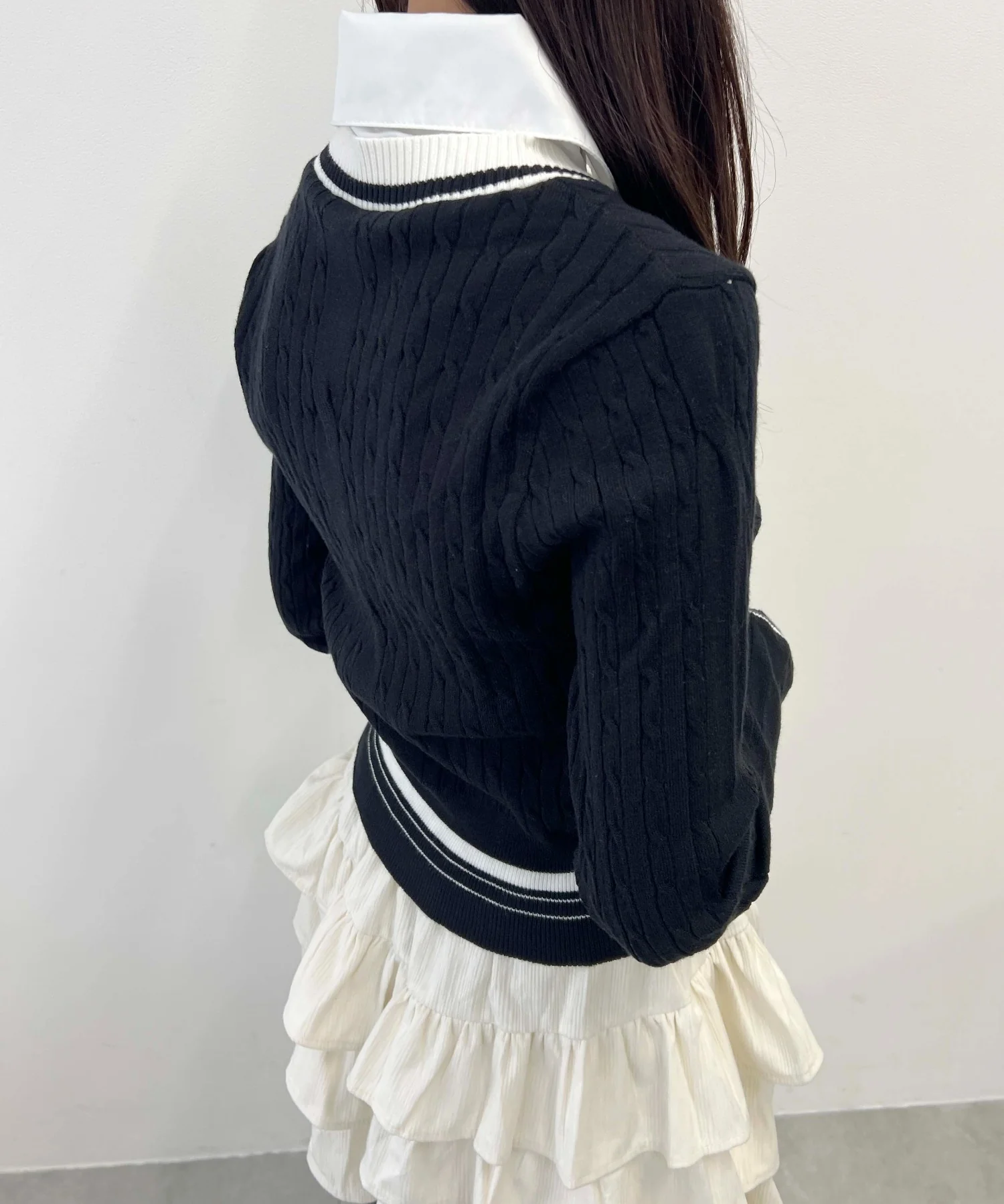 シャツドッキングラインニット - Image 9