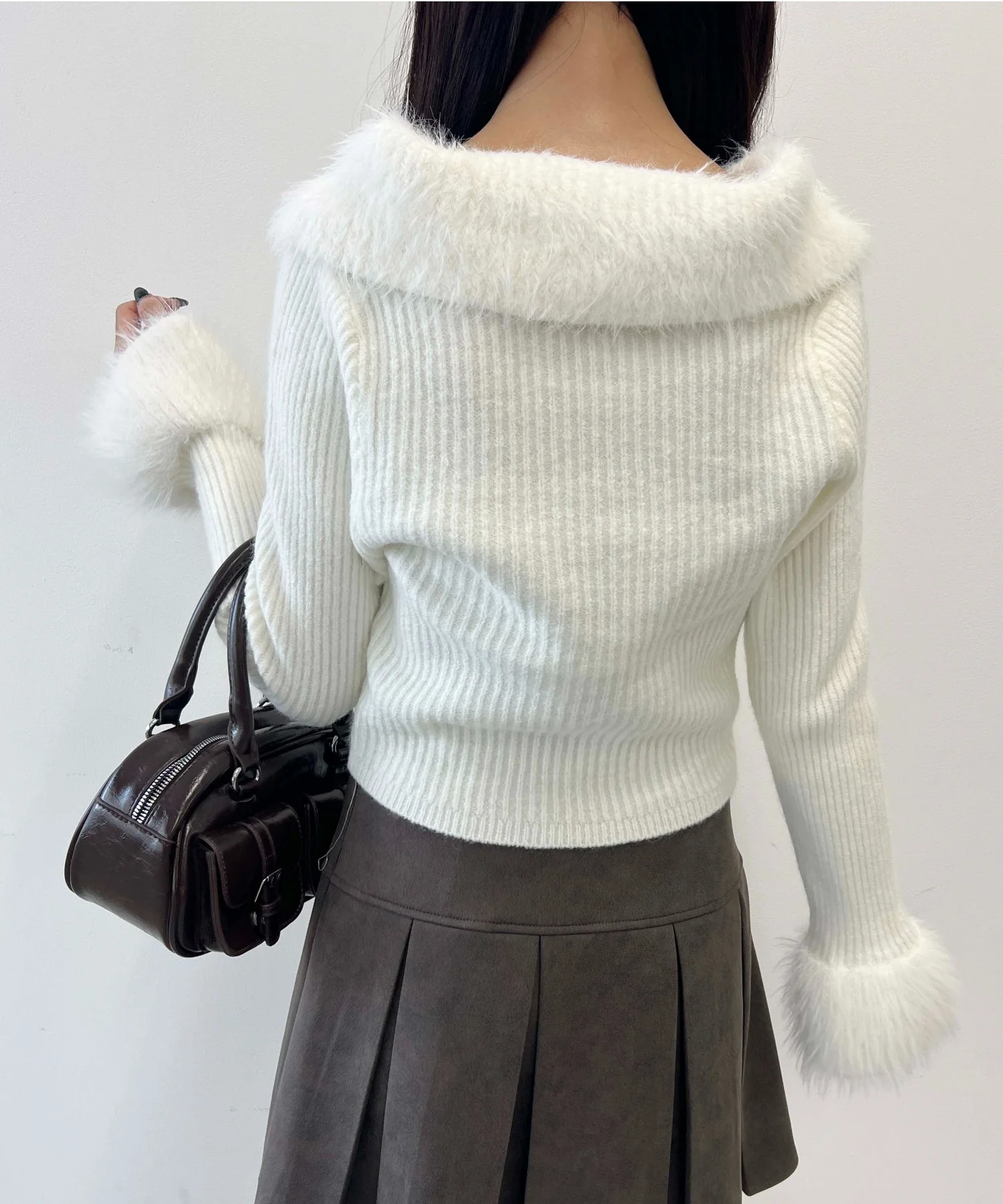 フェザーキリカエWジップカーディガン - Image 4