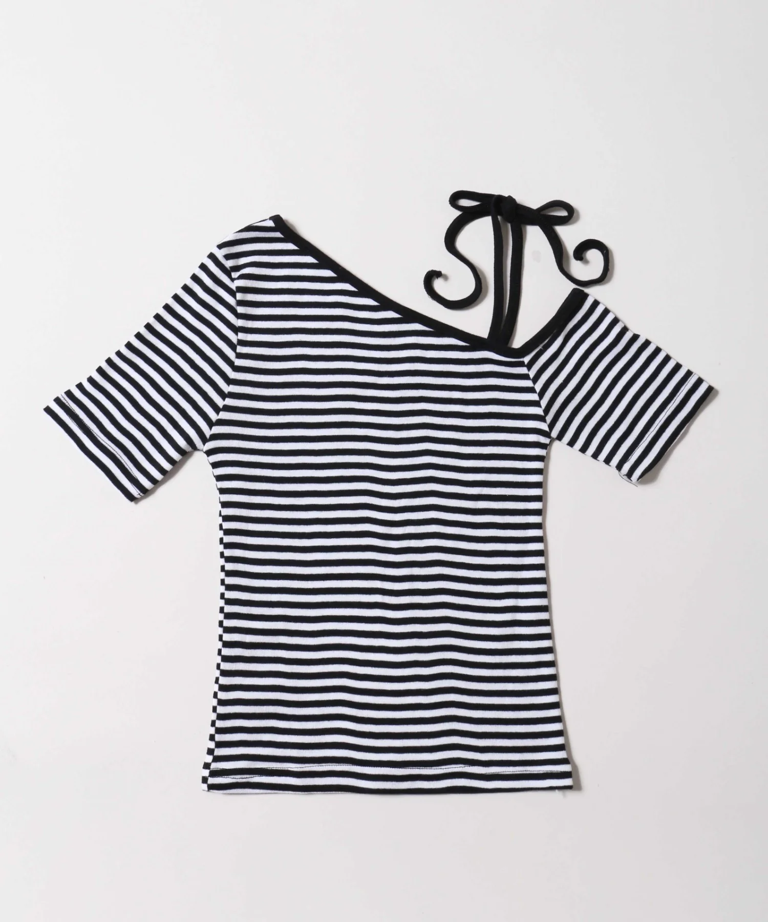 ボーダーワンショルTシャツ - Image 13