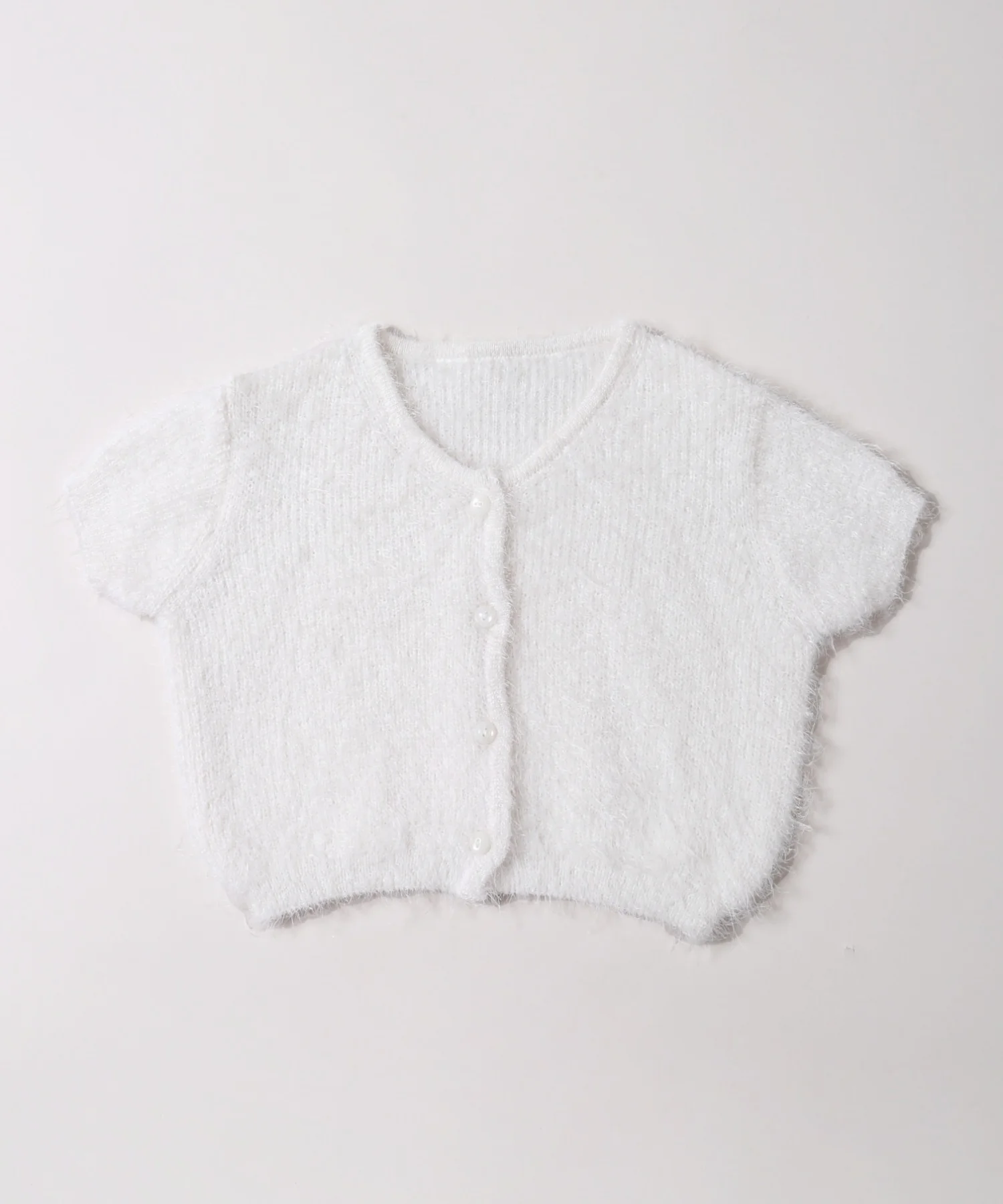 コンパクトシャギー半袖カーディガン - Image 17