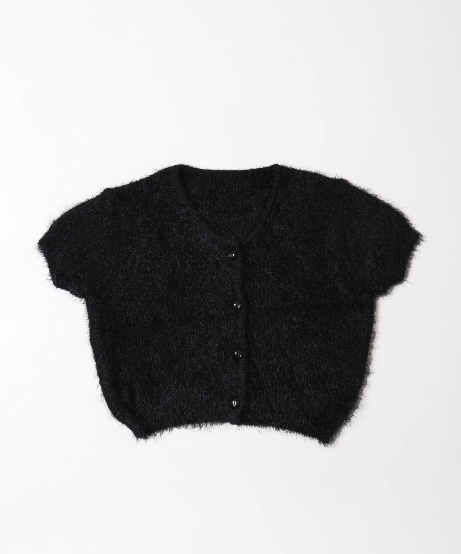 コンパクトシャギー半袖カーディガン - Image 18