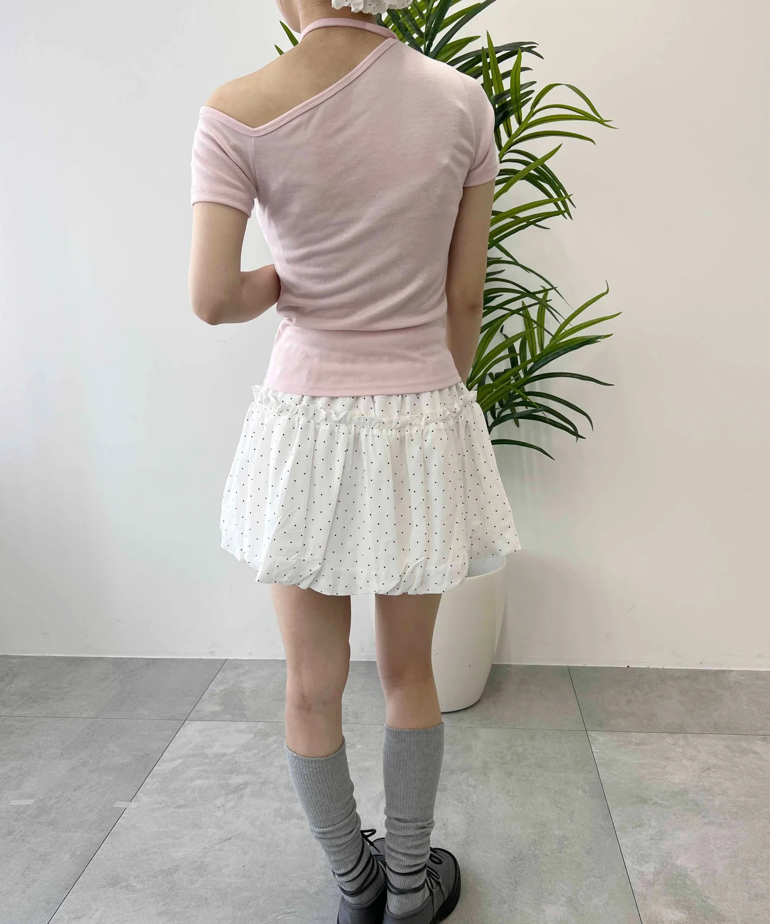 チョーカーデザインワンショルピチT - Image 8