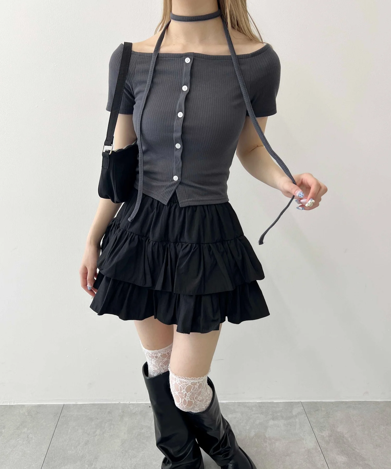 チョーカーセットオフショルTシャツ - Image 14