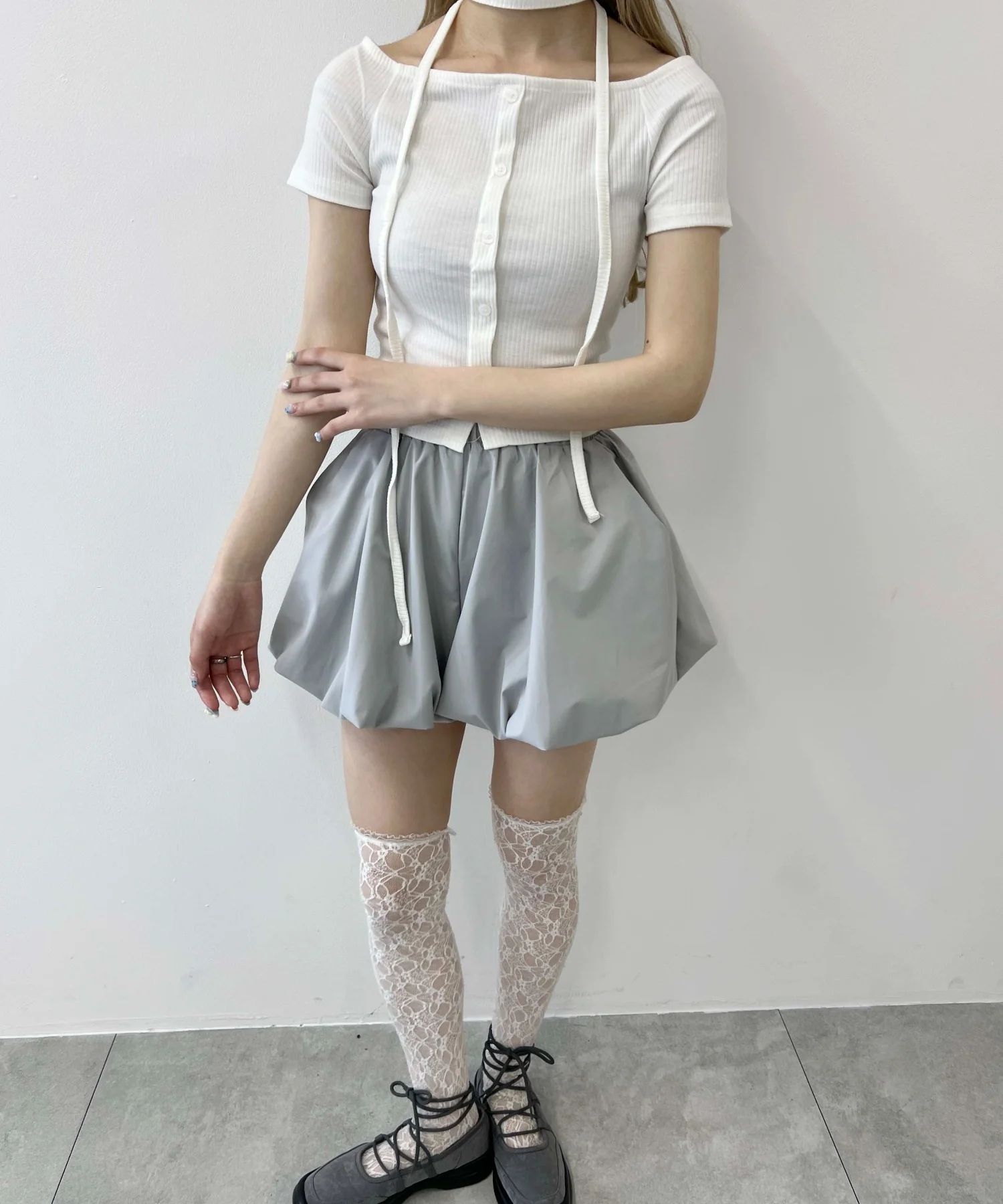 チョーカーセットオフショルTシャツ - Image 9