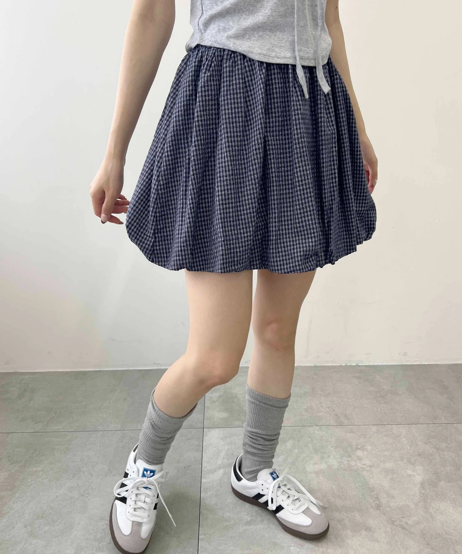 チェックバルーンスカート - Image 3
