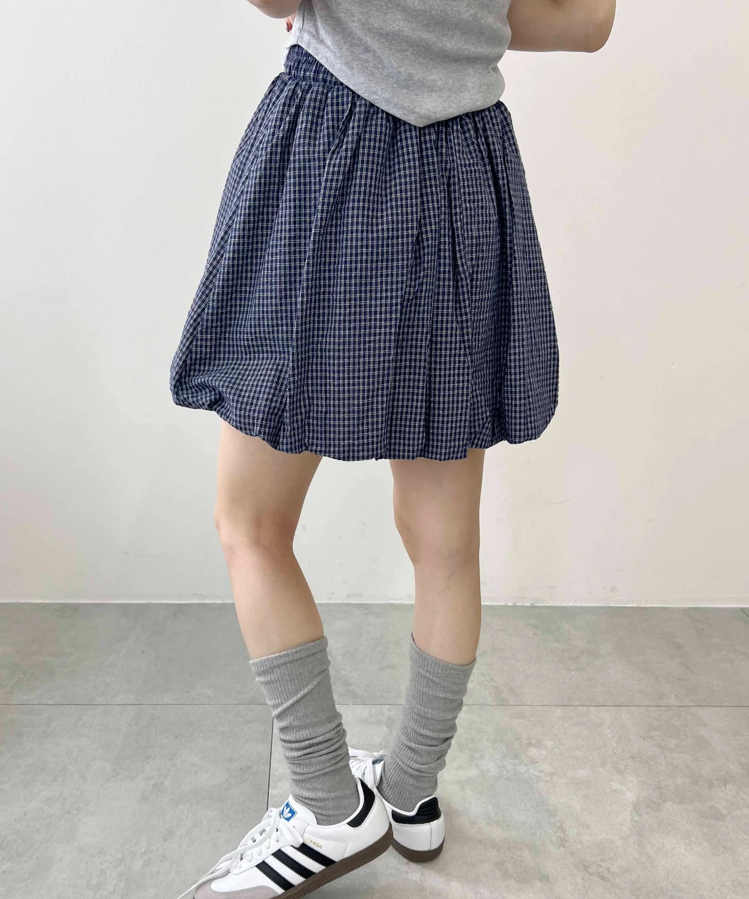 チェックバルーンスカート - Image 4