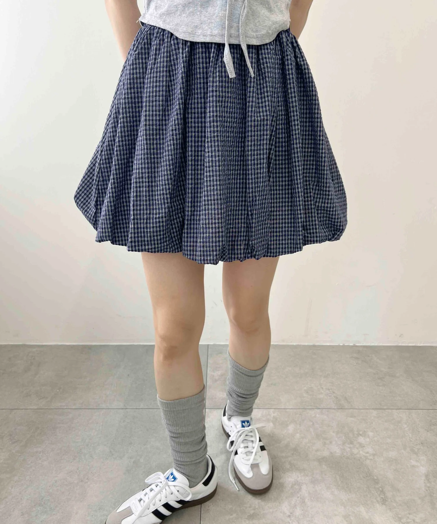チェックバルーンスカート - Image 6