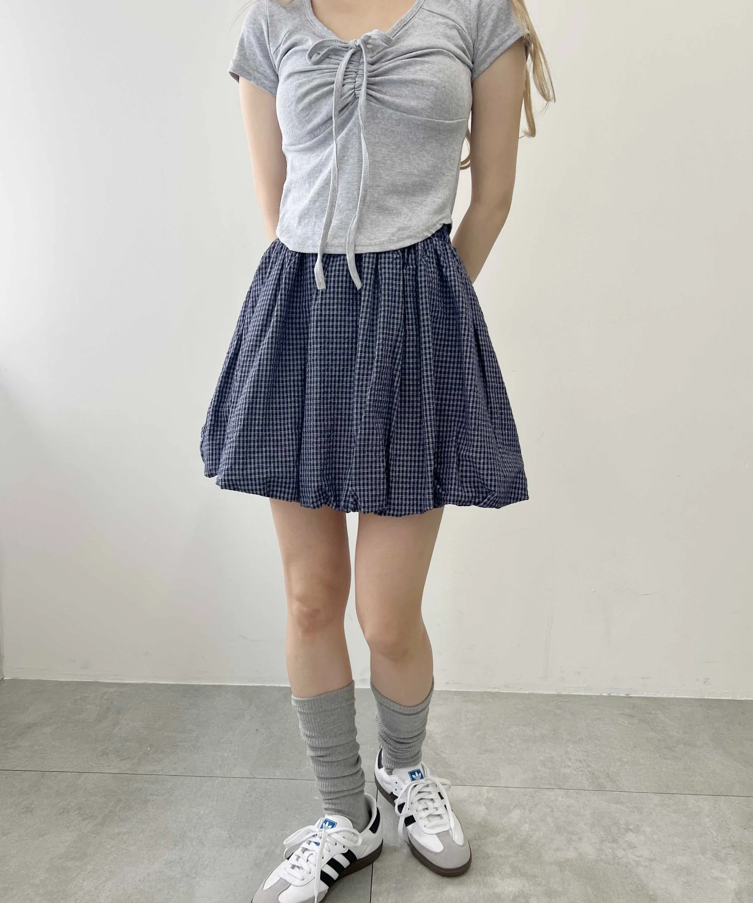 チェックバルーンスカート - Image 8