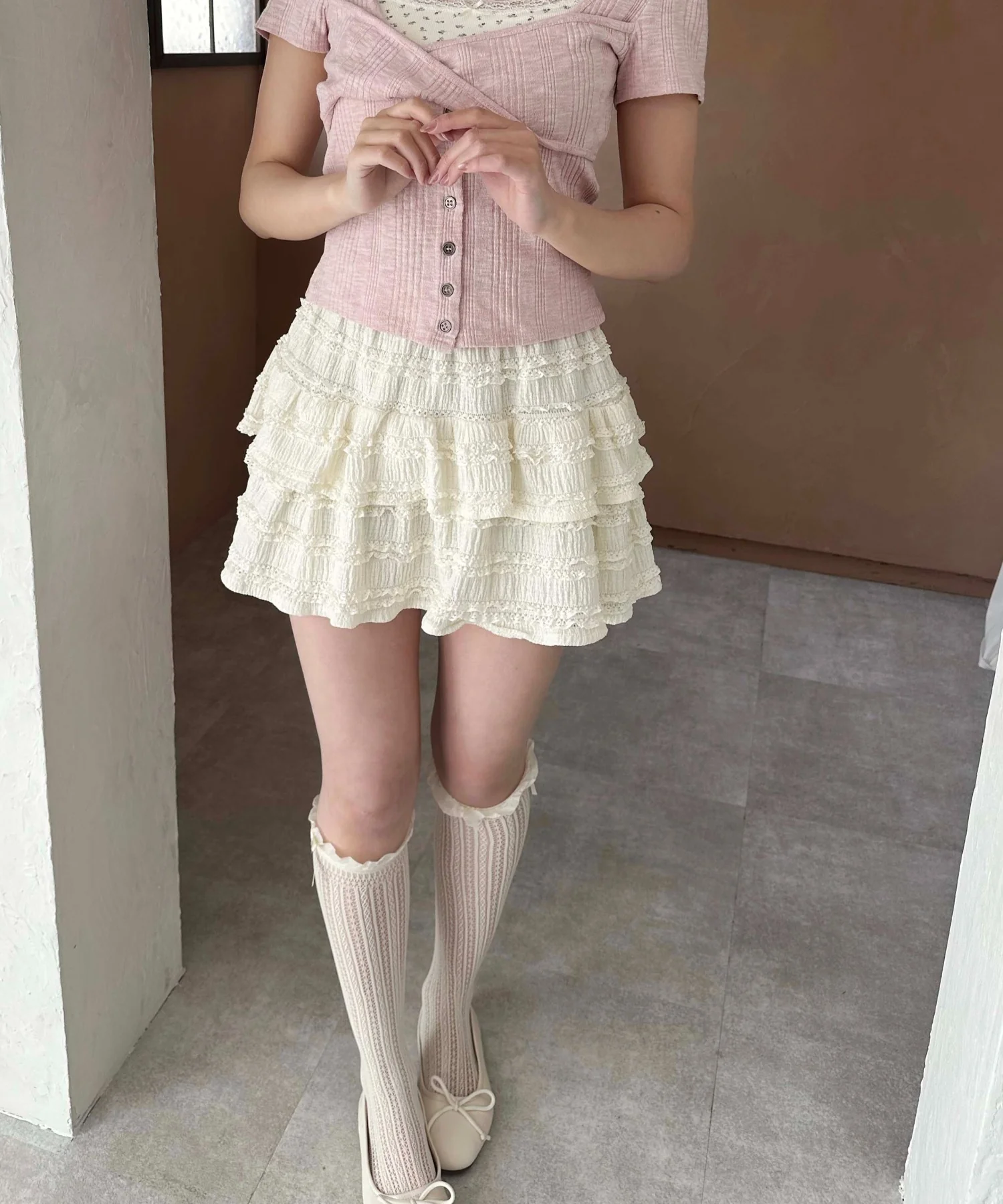 リボン付きフリルレースソックス - Image 10