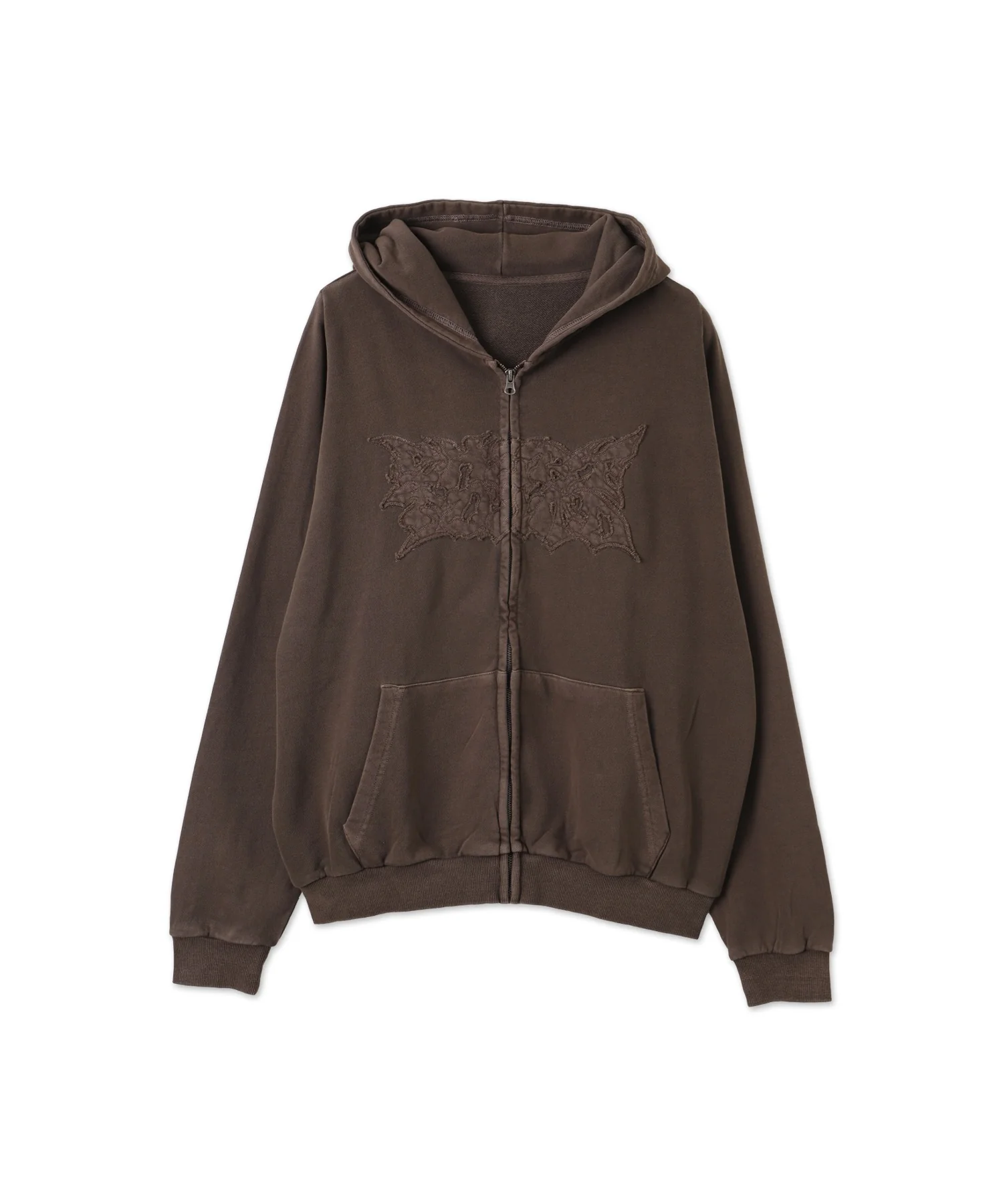 ピグメントダメージアップリケZIPパーカー - Image 40