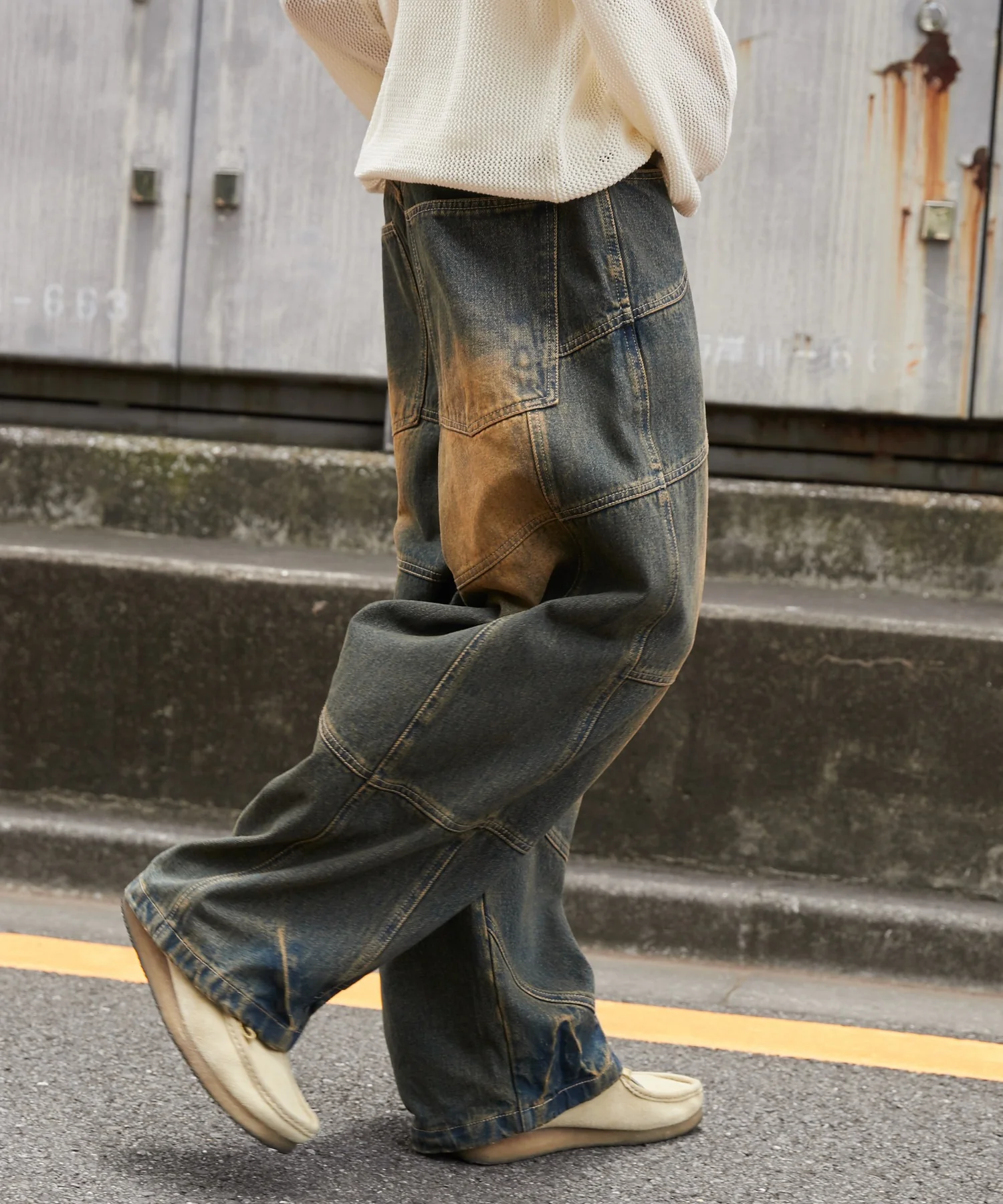 スーパービッグバレルレッグデニムパンツ - Image 12