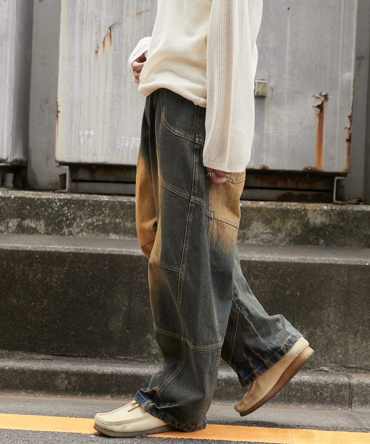 スーパービッグバレルレッグデニムパンツ - Image 13