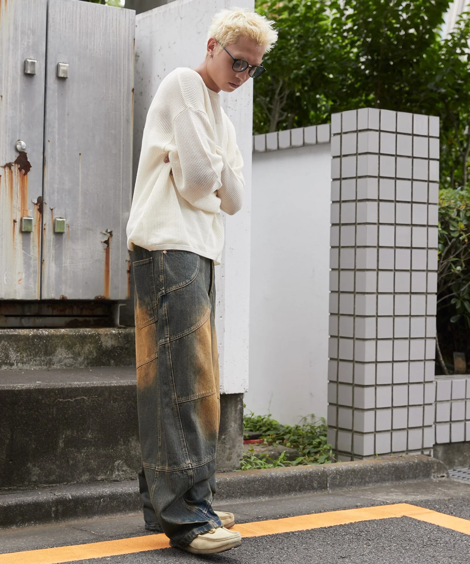 スーパービッグバレルレッグデニムパンツ - Image 15