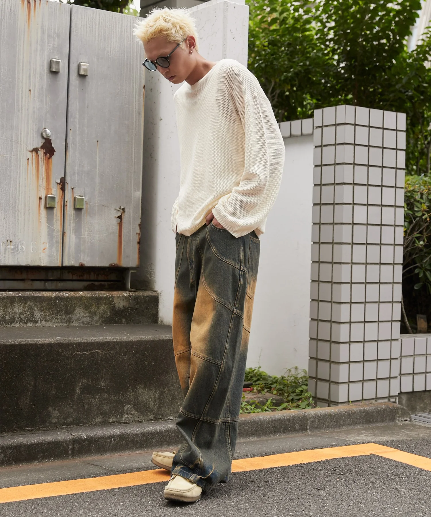 スーパービッグバレルレッグデニムパンツ - Image 16