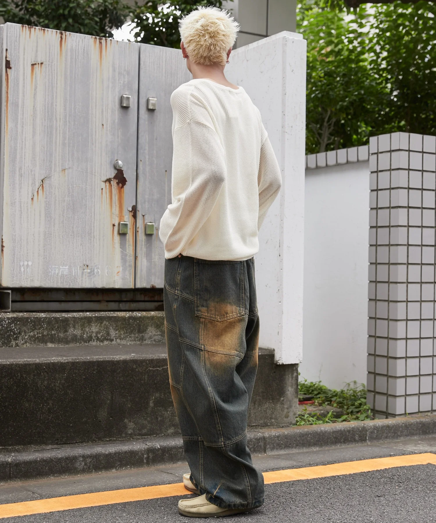スーパービッグバレルレッグデニムパンツ - Image 17