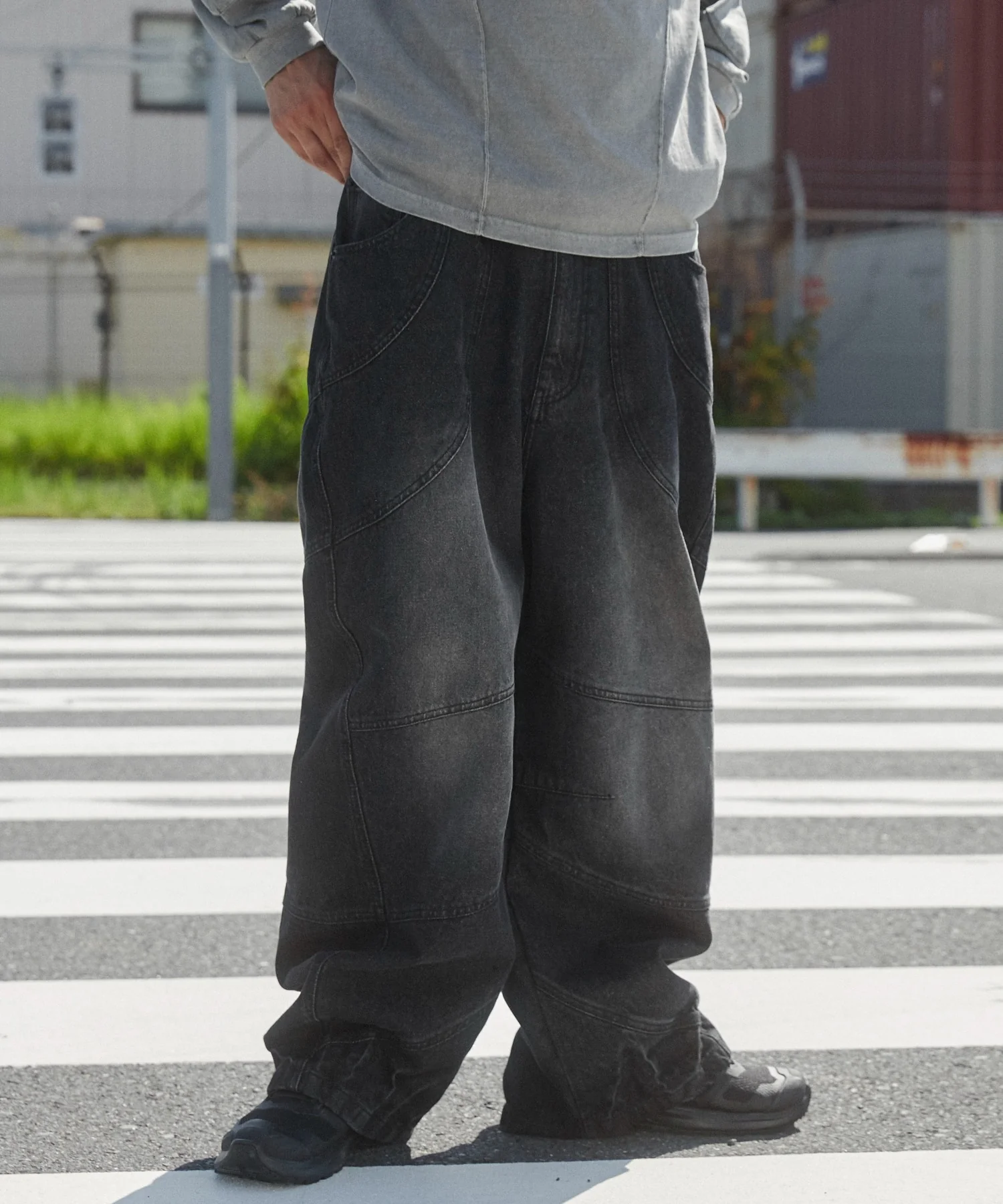 スーパービッグバレルレッグデニムパンツ - Image 20