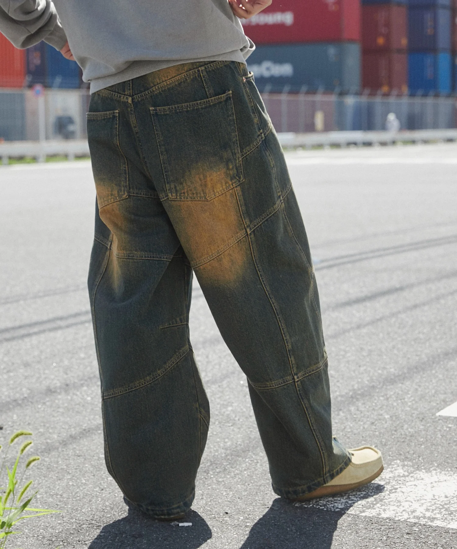 スーパービッグバレルレッグデニムパンツ - Image 7